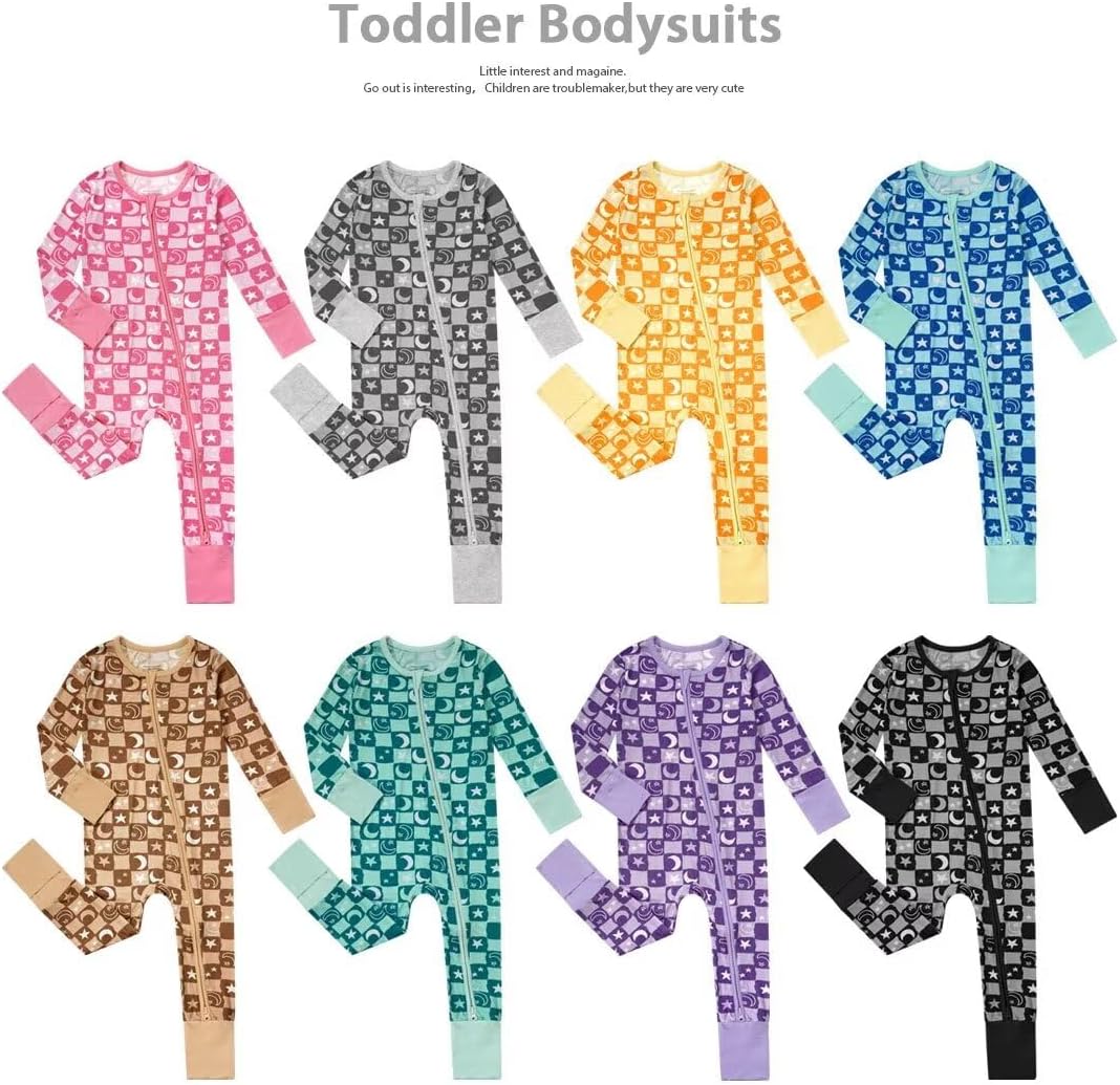 Teach Leanbh Baby Bamboo Viscose Pajamas with Mittens and Feet Cuffs