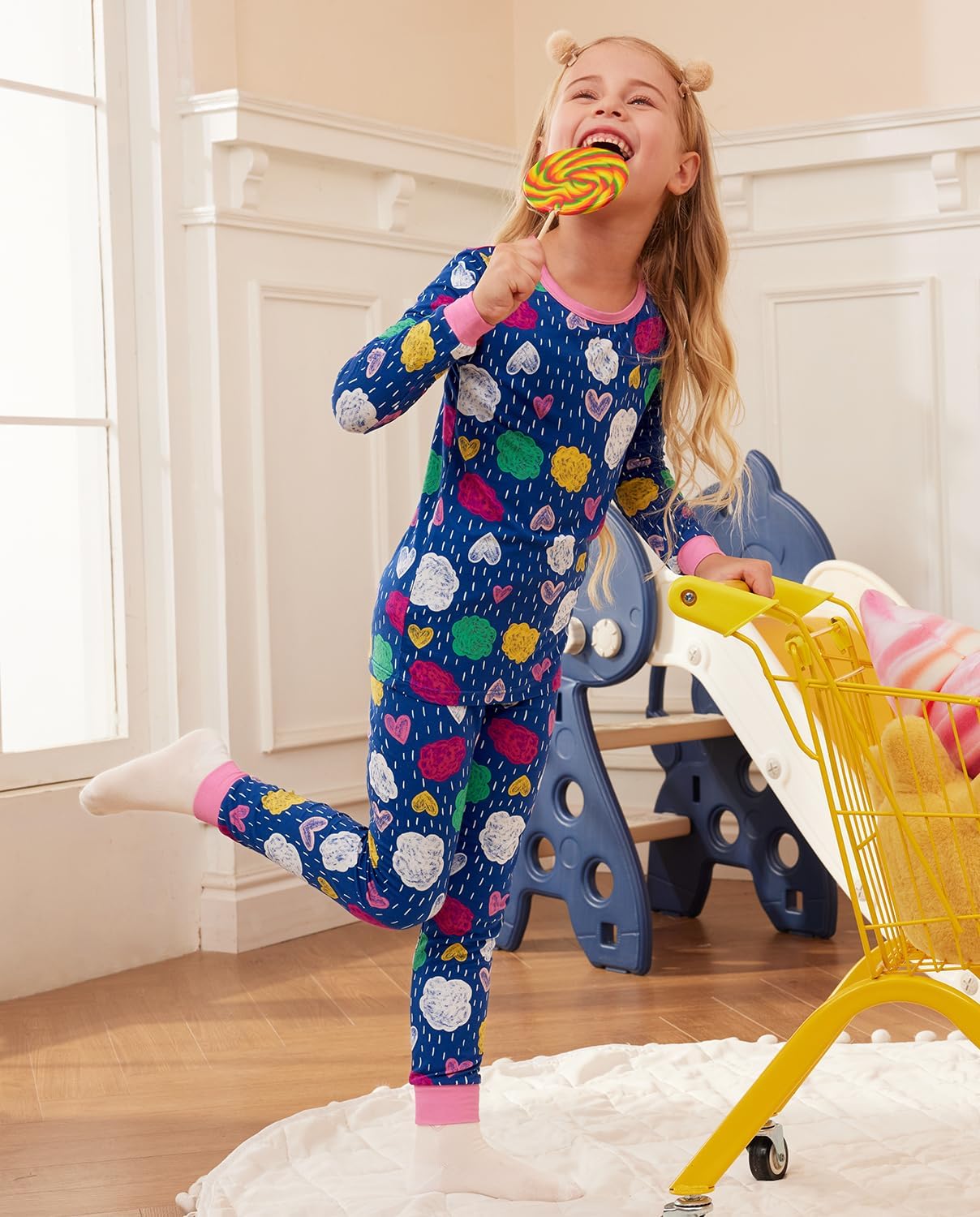 Bamboo Viscose Toddler Girls Pajama Set
