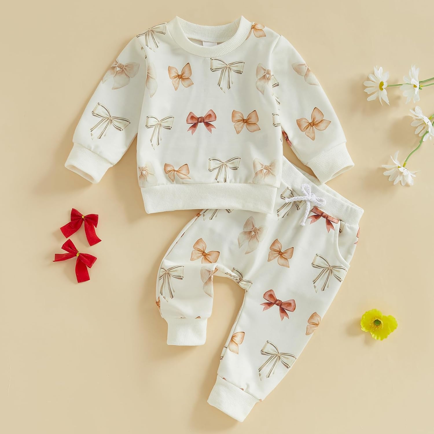 Cute Toddler Girl Clothing Set Long Sleeve Sweater Pants