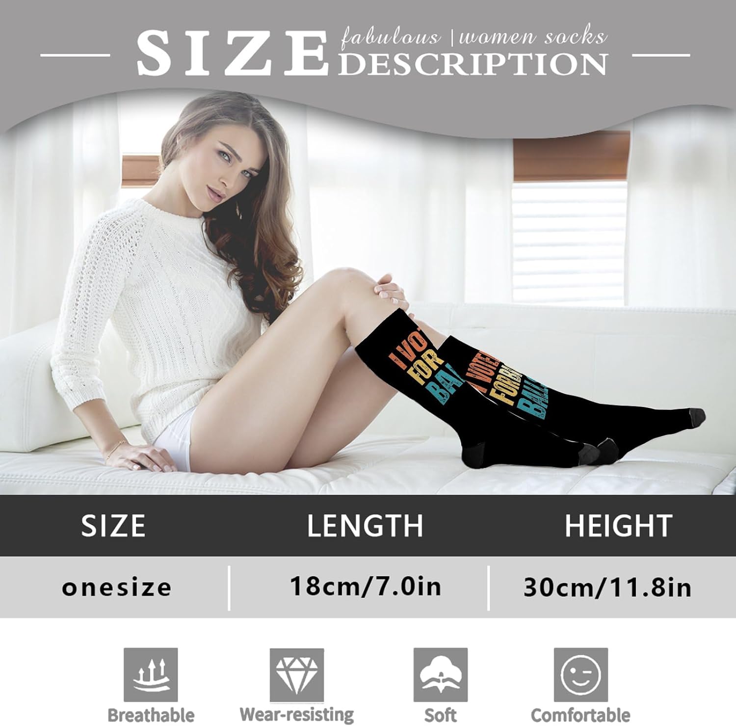 Voting Socks for Boys Athletic Stylish and Comfortable