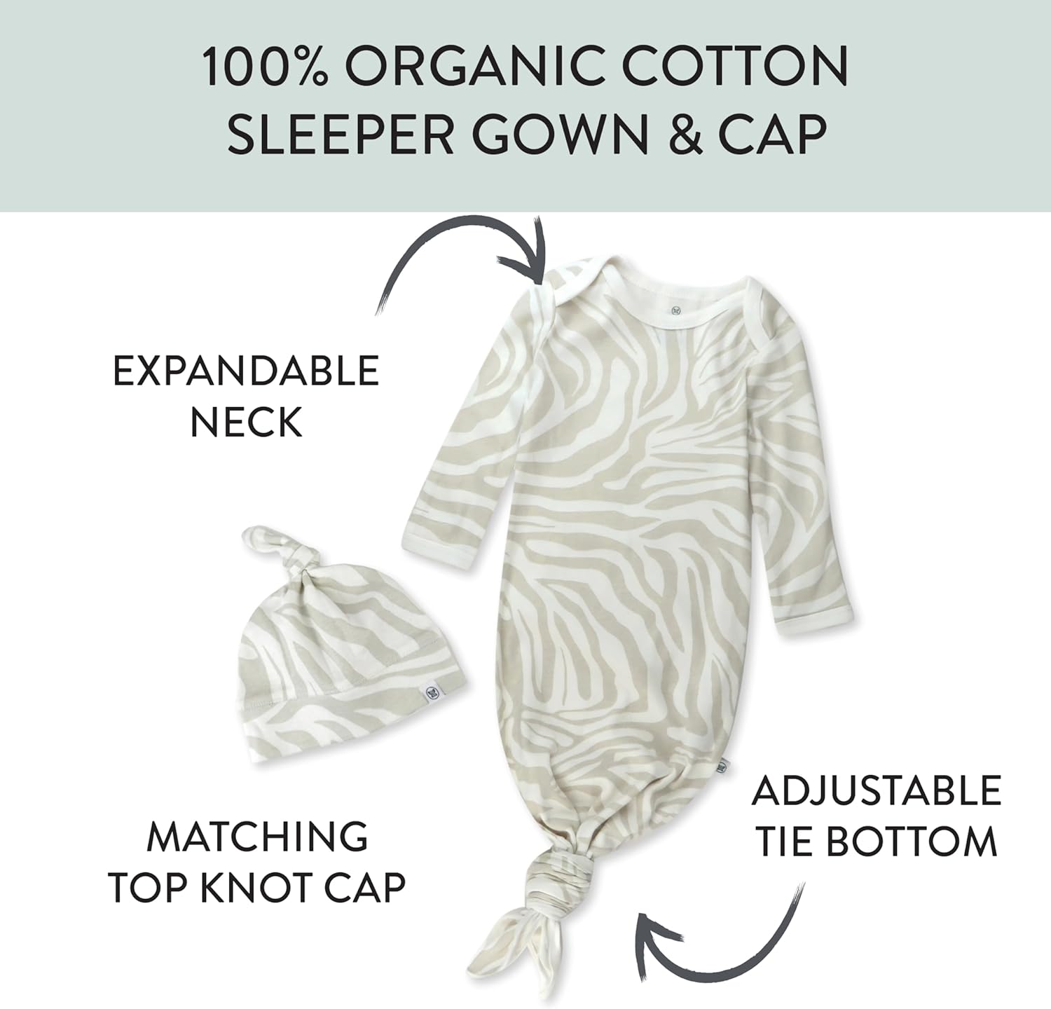 Honest Baby 2-Pack Sleeper Gowns