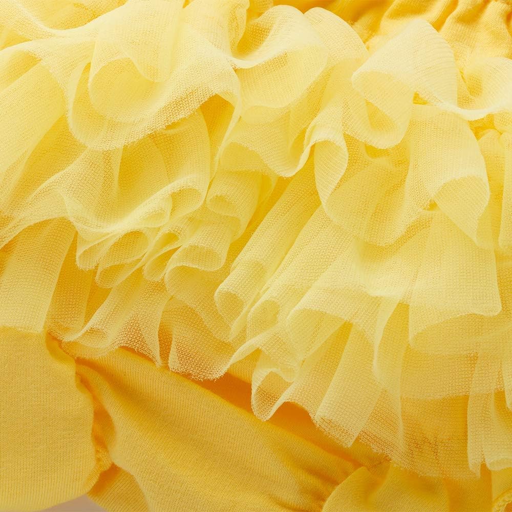 Baby Girls Tutu Bloomers Diaper Covers with Bow Soft Comfortable Functional