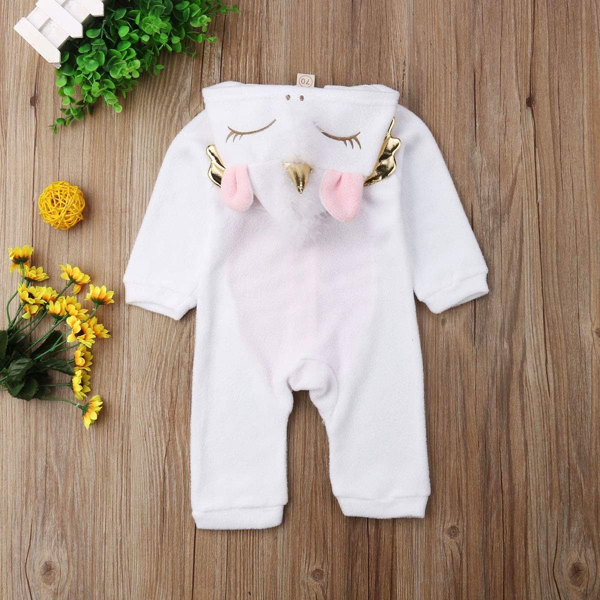 Perfect for newborns Quilted Rompers Warm Trendy Sleepwear