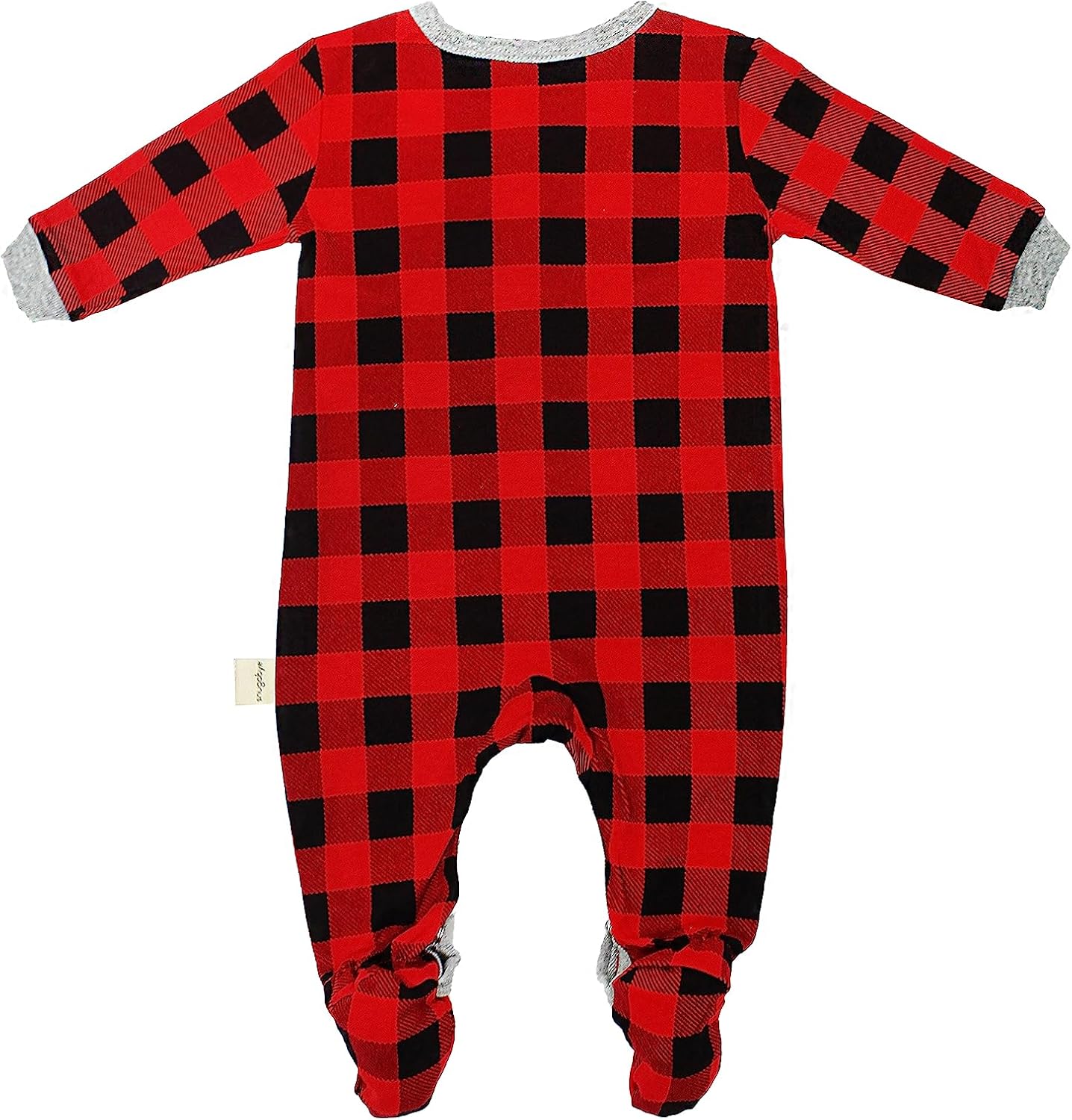 Stylish Comfy Baby Buffalo Plaid Footed Sleepie