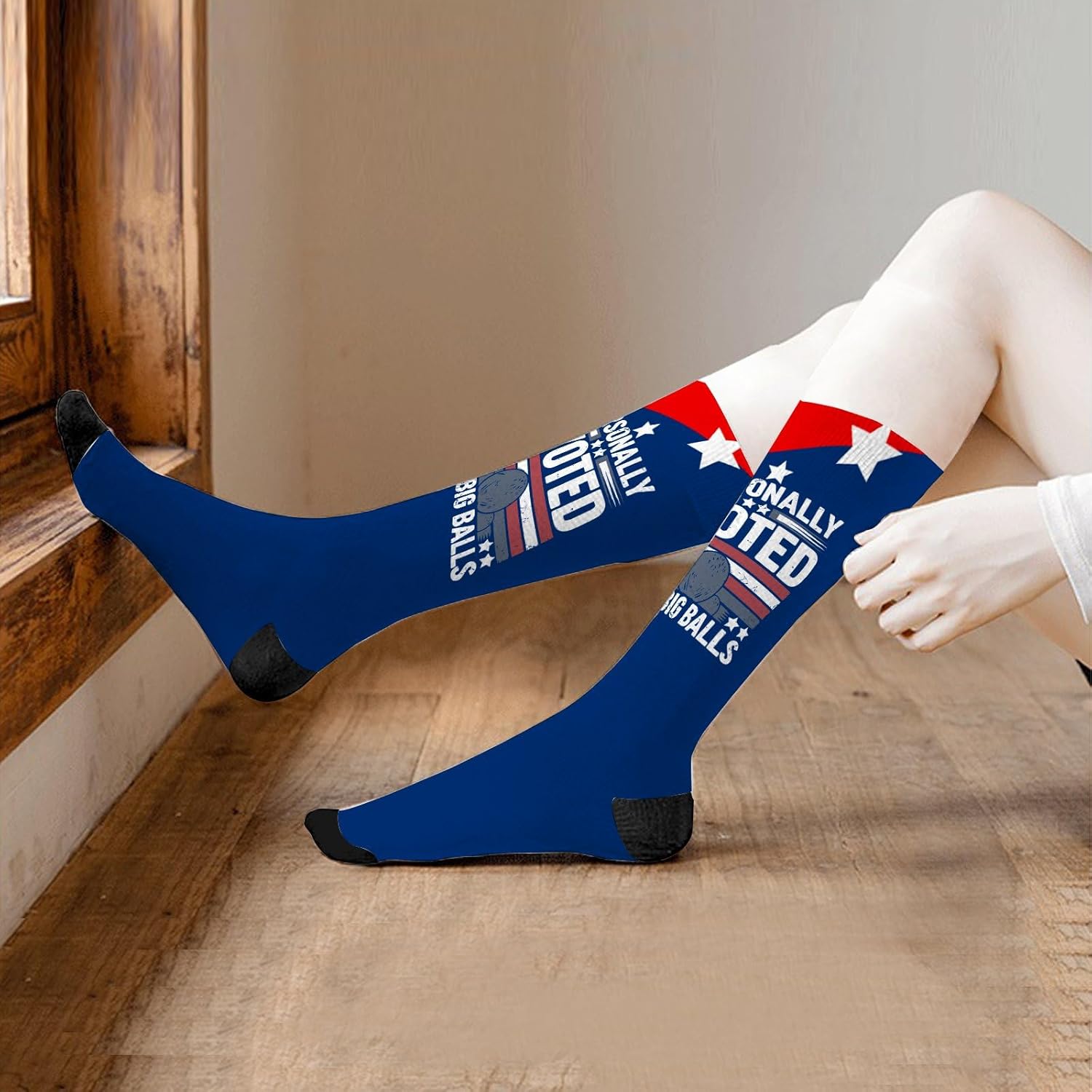 FunnyBoot Socks Liner Womens Mid Crew