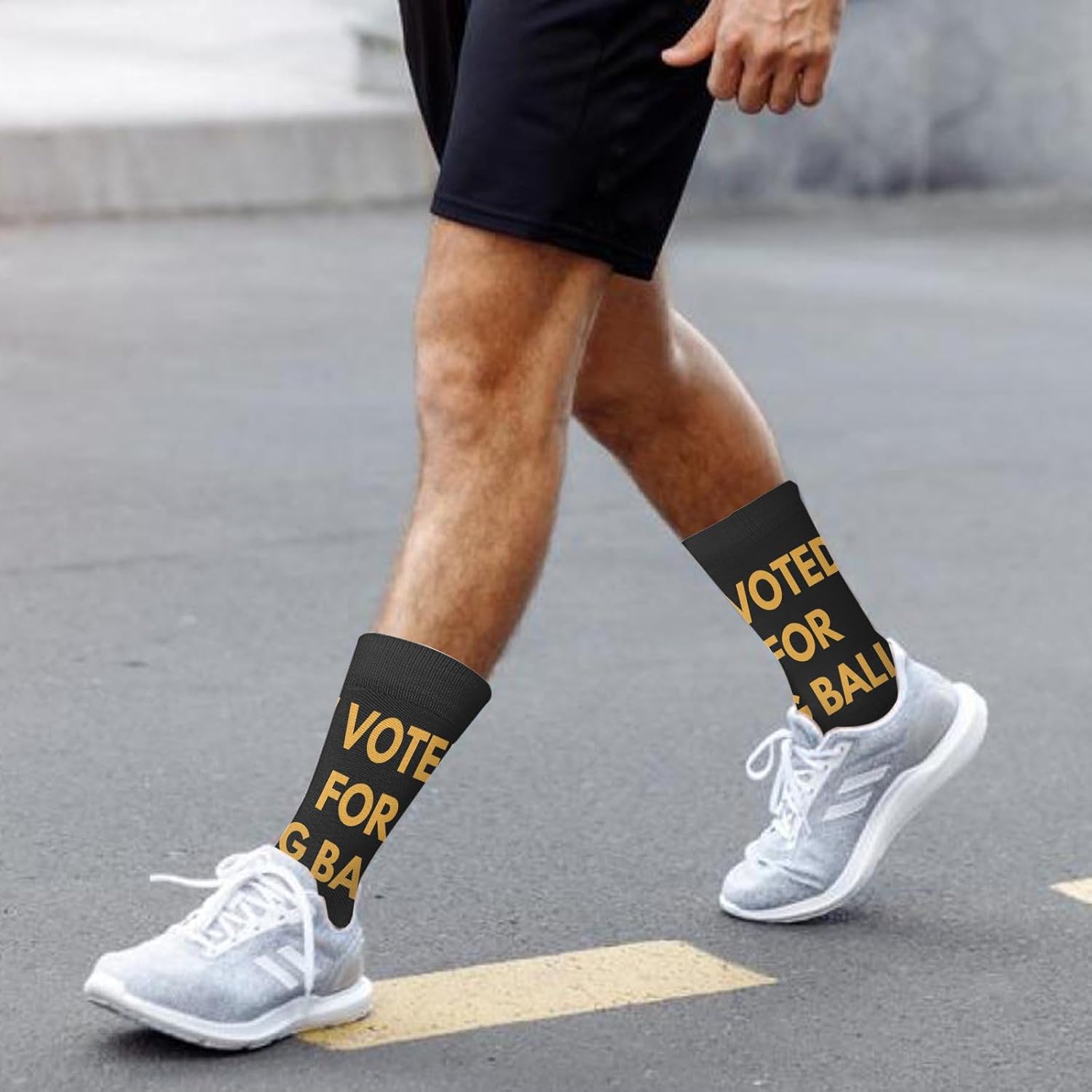 Magical Saying I Voted for Big Balls Crew Socks