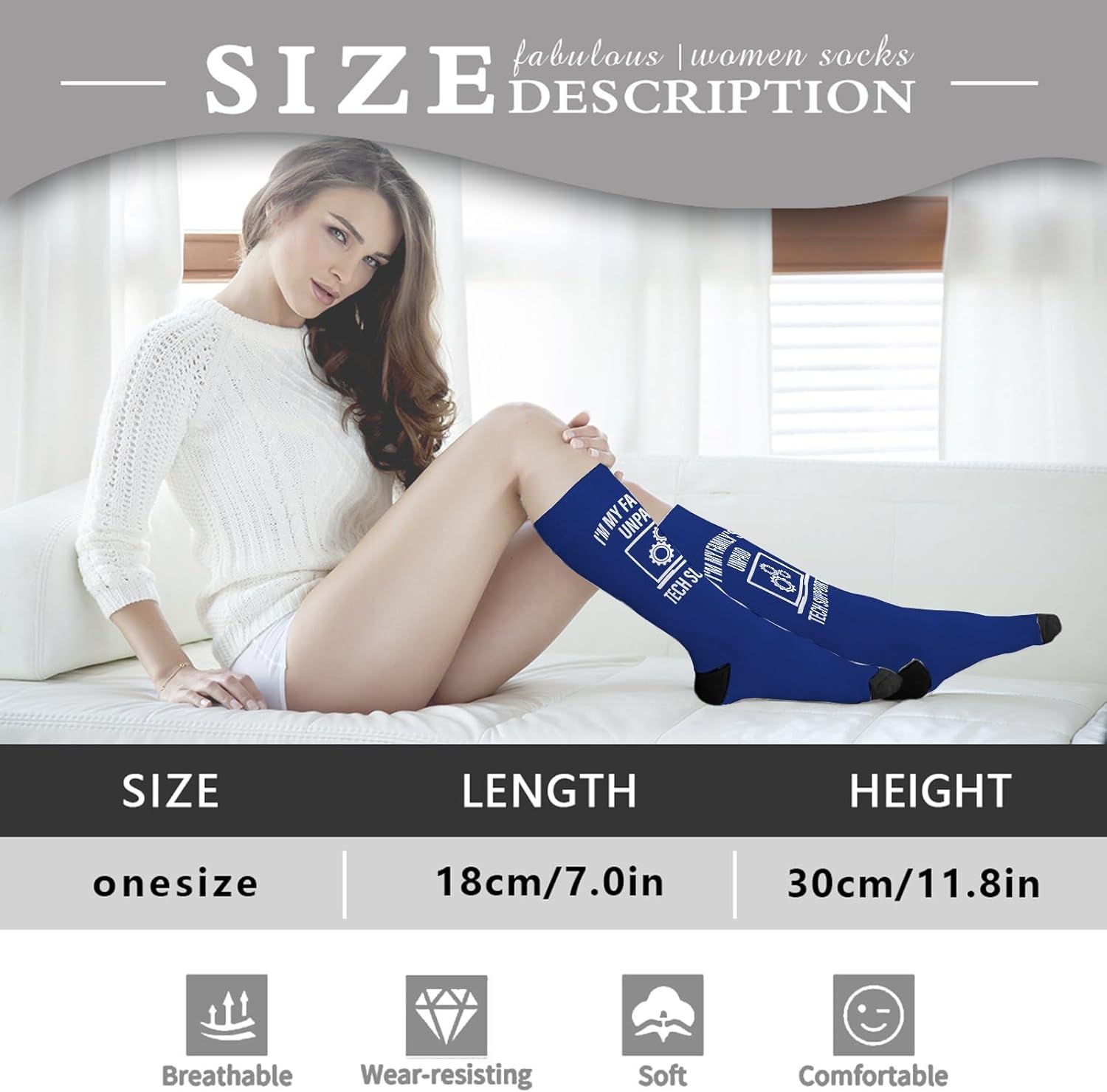Im My Familys Unpaid Tech Supports Novelty Mens Socks