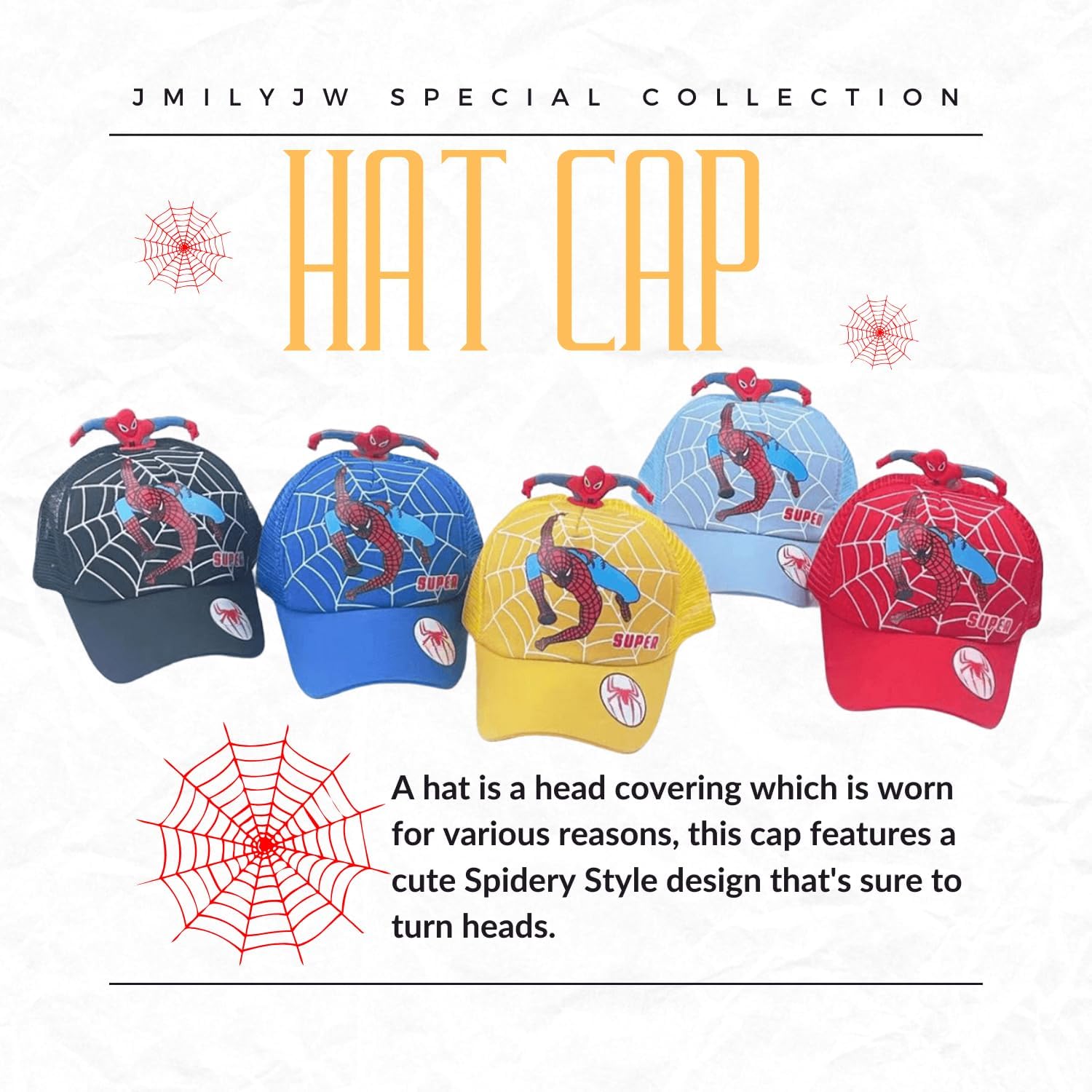 Unisex Kids Spidey-Style Baseball Hat