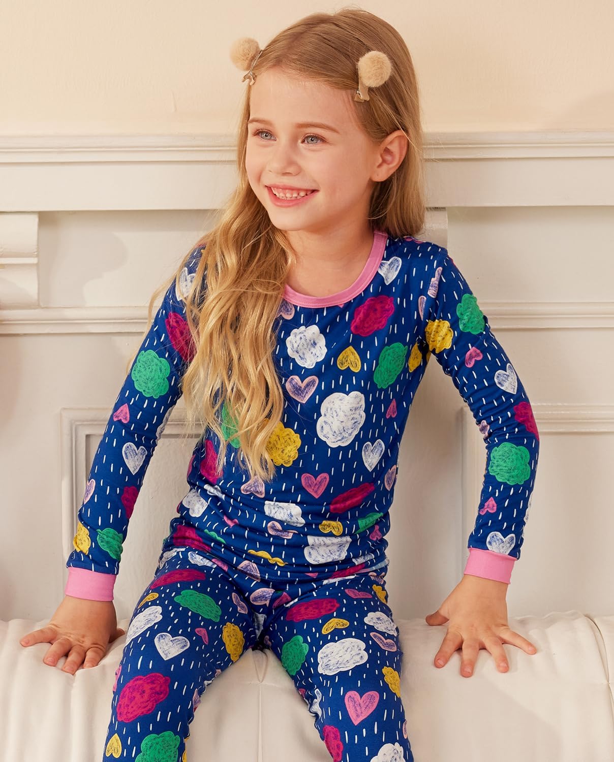 Bamboo Viscose Toddler Girls Pajama Set