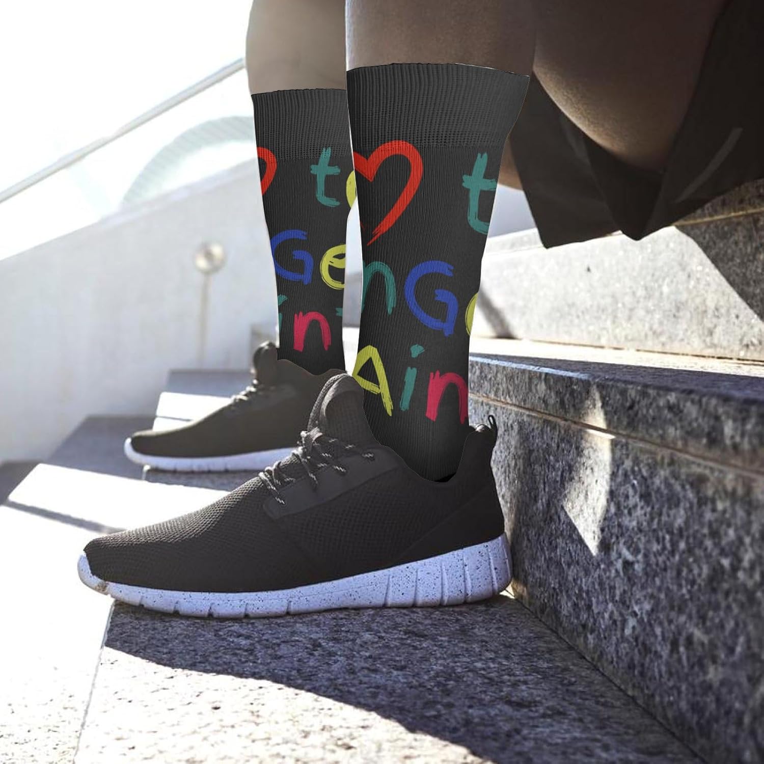 I Heart To Fingers Paint Im Paint Cute Couple Valentines High Socks