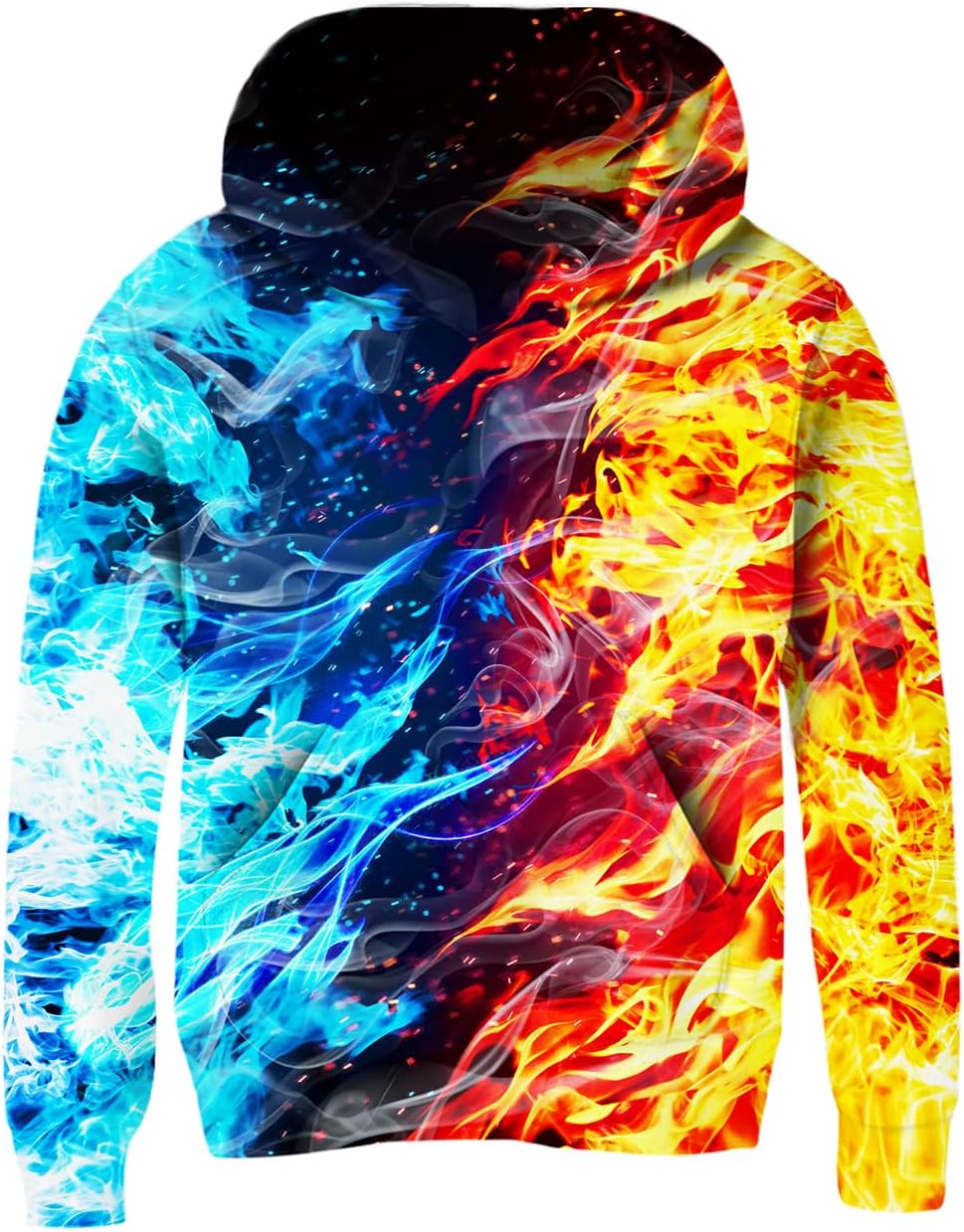 AIDEAONE Boys Girls Fleece Hoodie 3D PrintPlush Pullover for Ages 5-16