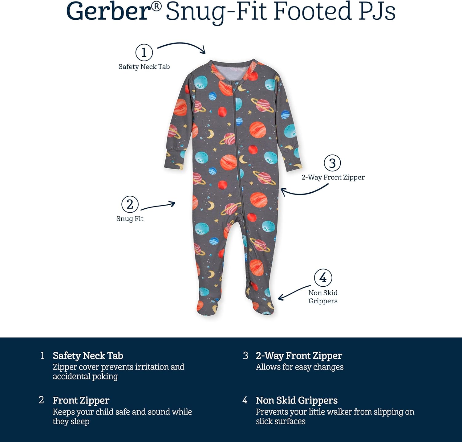 Gerber Baby GirlsPJs Buttery-Soft Snug Fit Pajamas Toddler