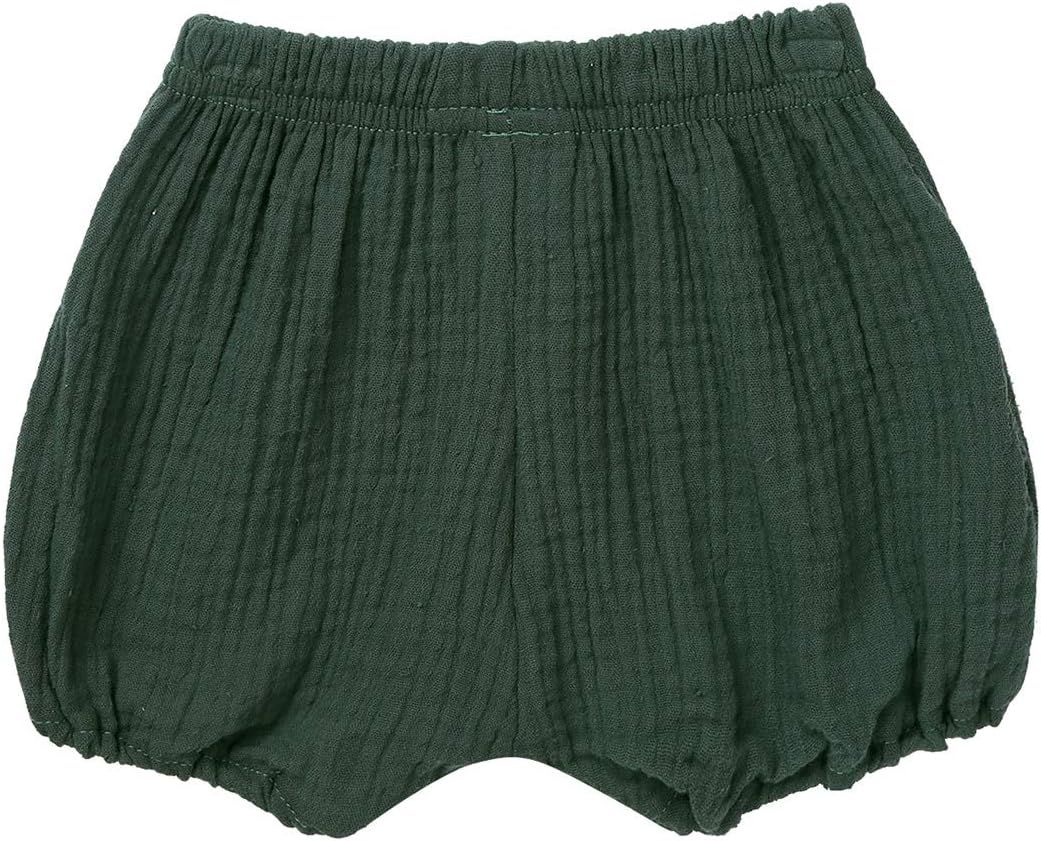 High-Quality Diaper Cover Linen Blend Shorts for Babies