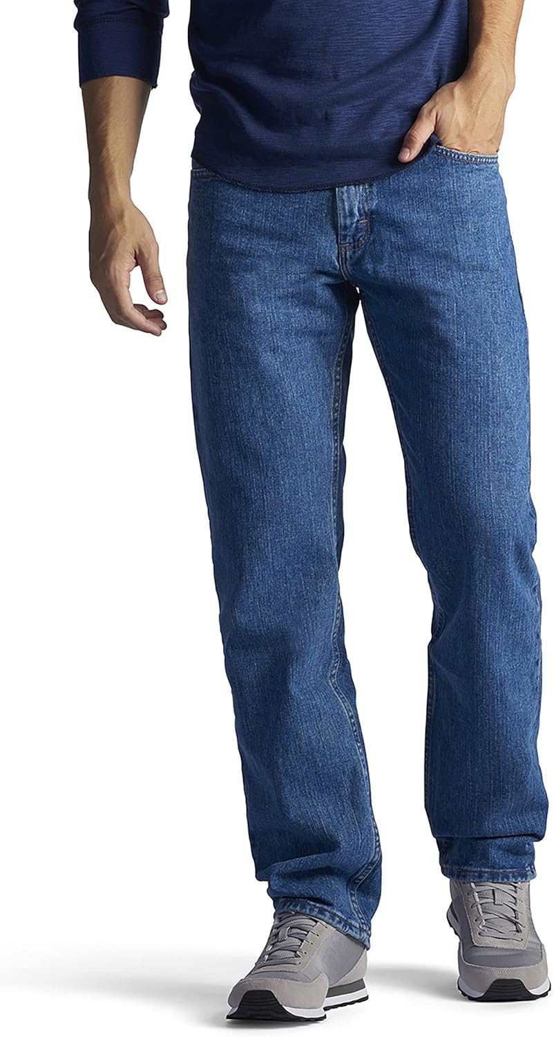 Mens Slim-Fit Straight Leg Jean