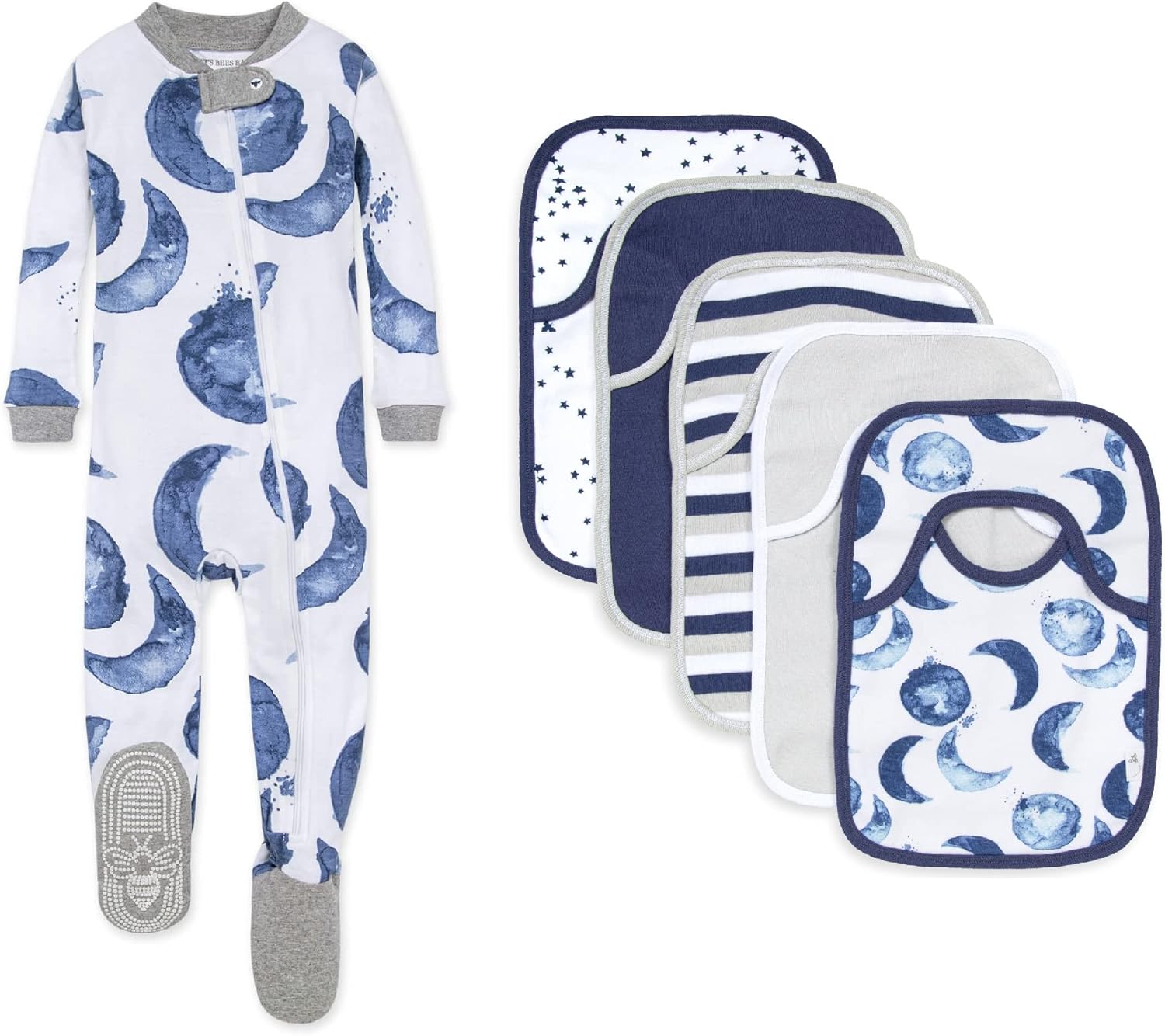 Burts Bees Baby Bundle - 1 Sleeper Bib Set