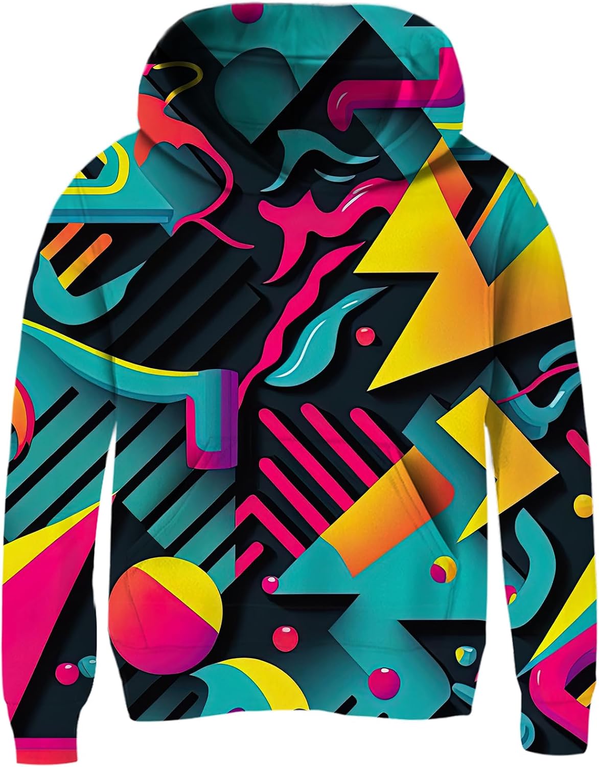 Goodstoworld 3D Graphic Pouchy Hoodie Boys Girls 5-16 Years - Warm Cozy