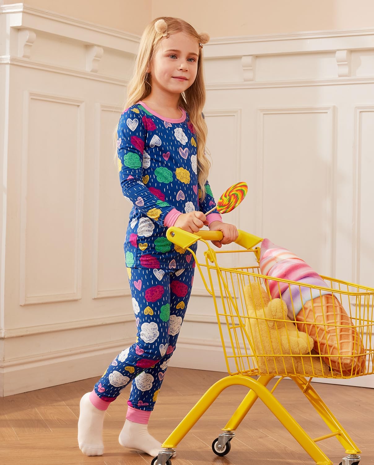 Bamboo Viscose Toddler Girls Pajama Set