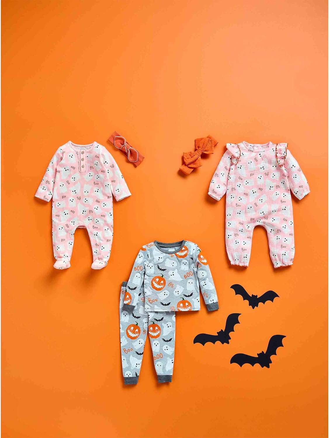 Mud Pie Girl Halloween Ghost Baby Sleeper