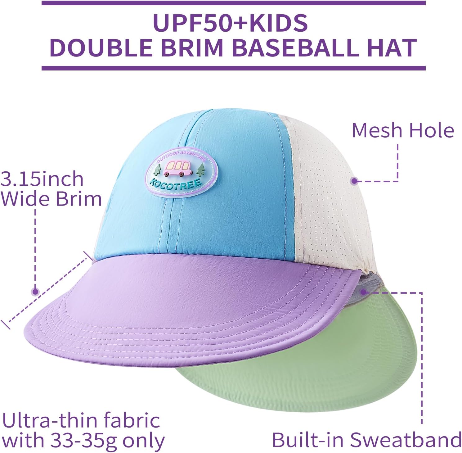 Stylish UpF50 Soft Brim Baseball Hat