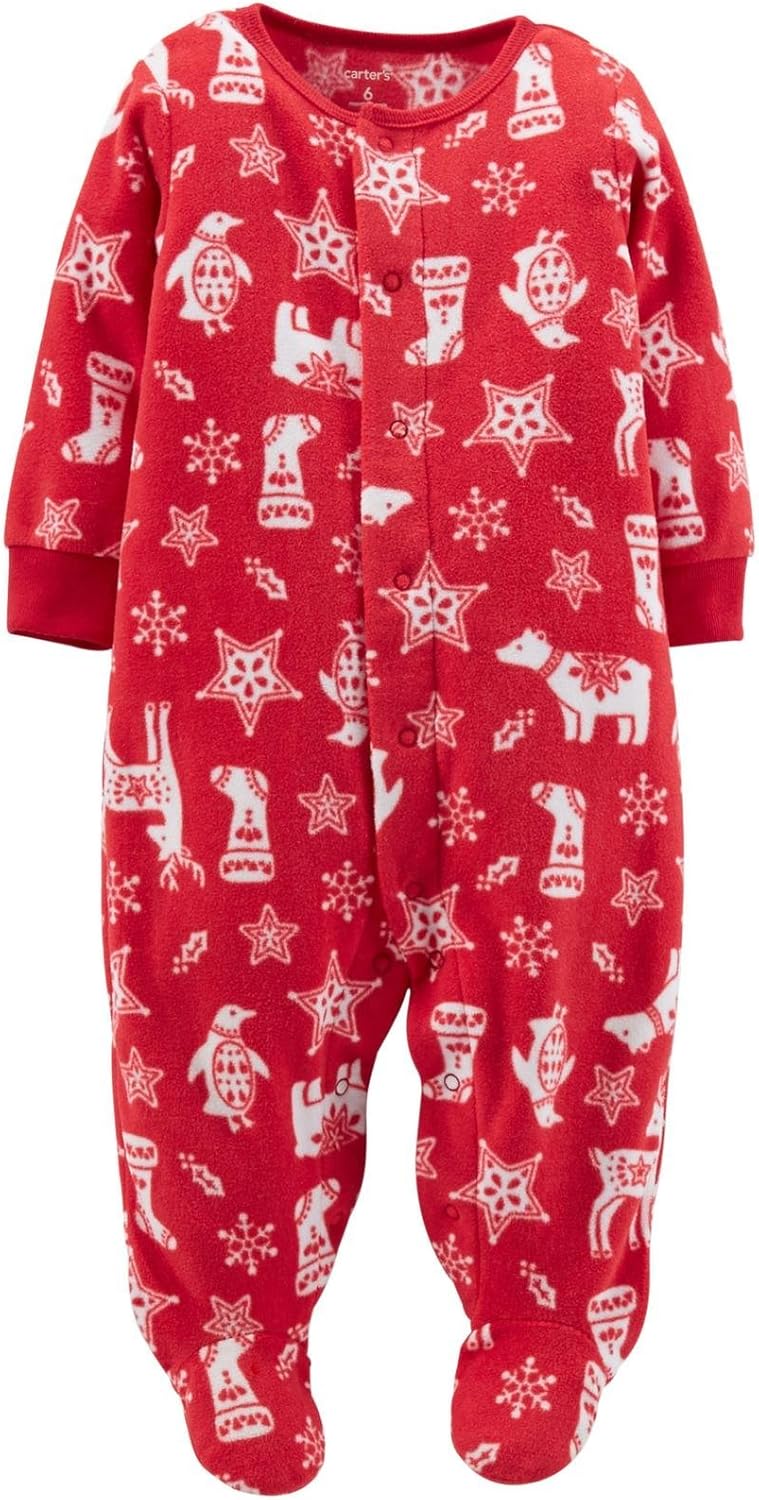 Perfect Christmas Sleep N Play Footie for Newborn - Cozy Dry Clean