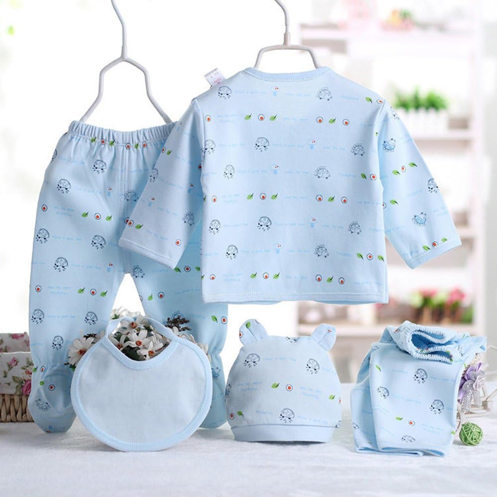 Gajaous 5PCS Cotton Outfit Set
