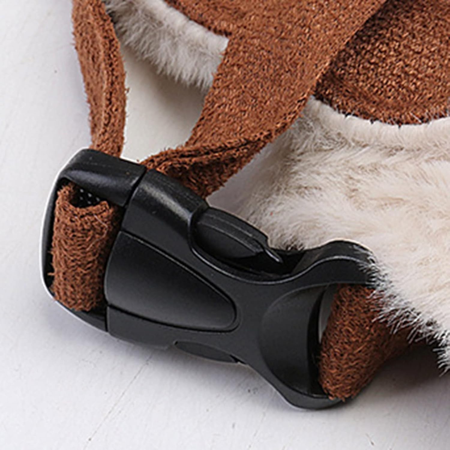 Winter Trapper Hat with Glasses 4-in-1 Windproof Fleece Cap
