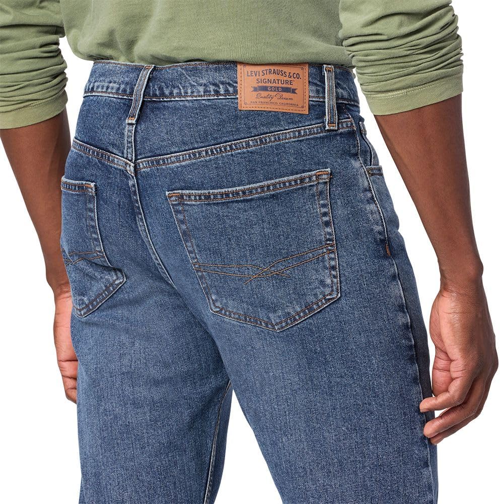 Levi Strauss Signature Gold Mens Slim Straight Jeans Big Tall