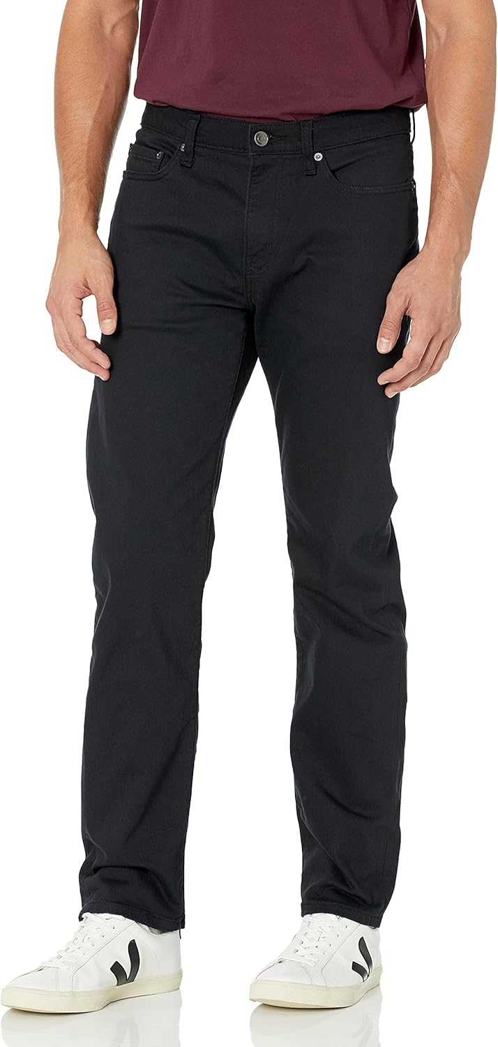 Mens Straight-Fit Stretch Jeans for Comfort and Style
