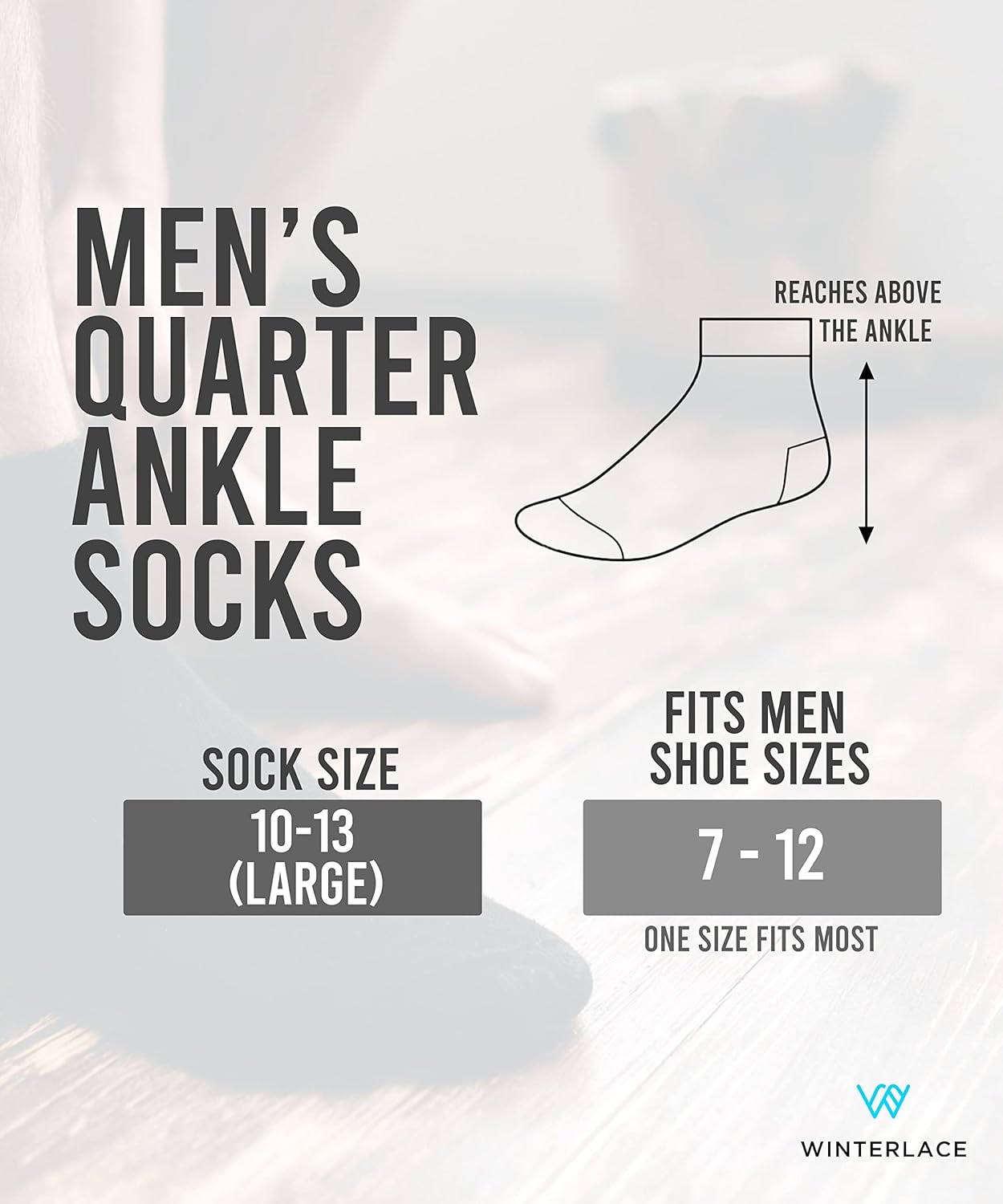 Winterlace Casual Athletic Ankle Socks 48-Pair Pack