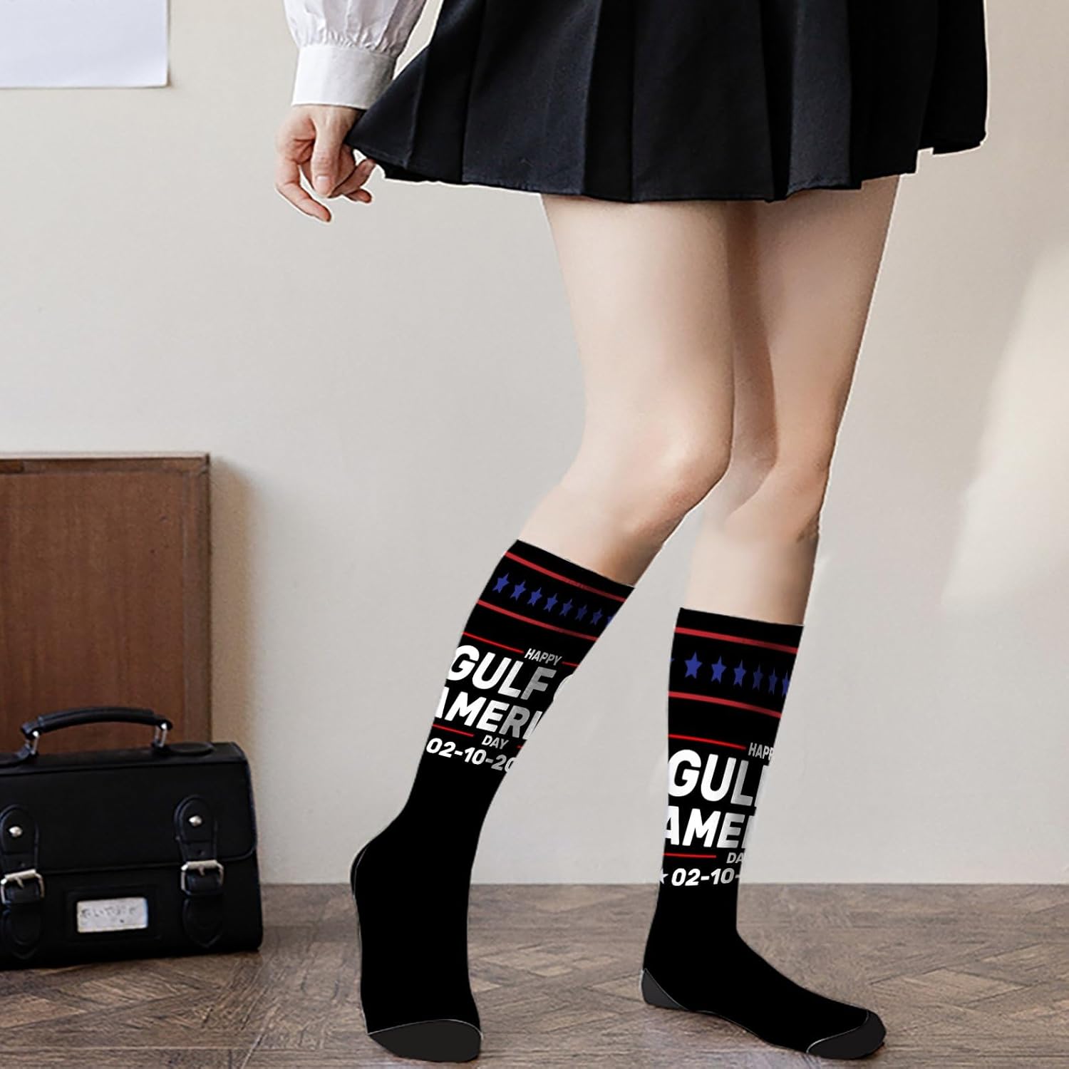 Happy Gulf Day Mens Discover Unique Dress Socks