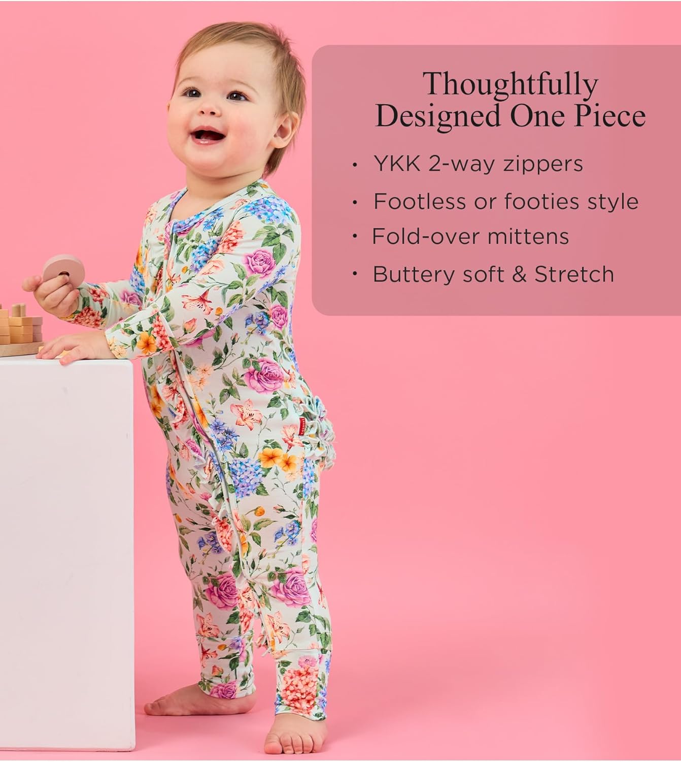 EASWEET Bamboo Viscose Pajamas for Baby Girls Soft Stretchy and Adorable
