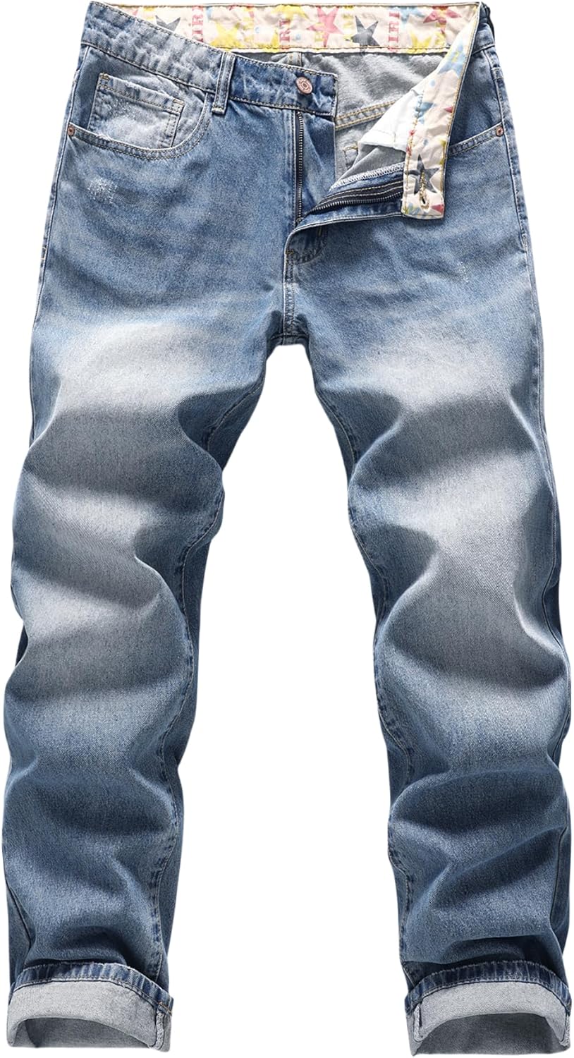 Non-Stretch Denim Jeans for Men