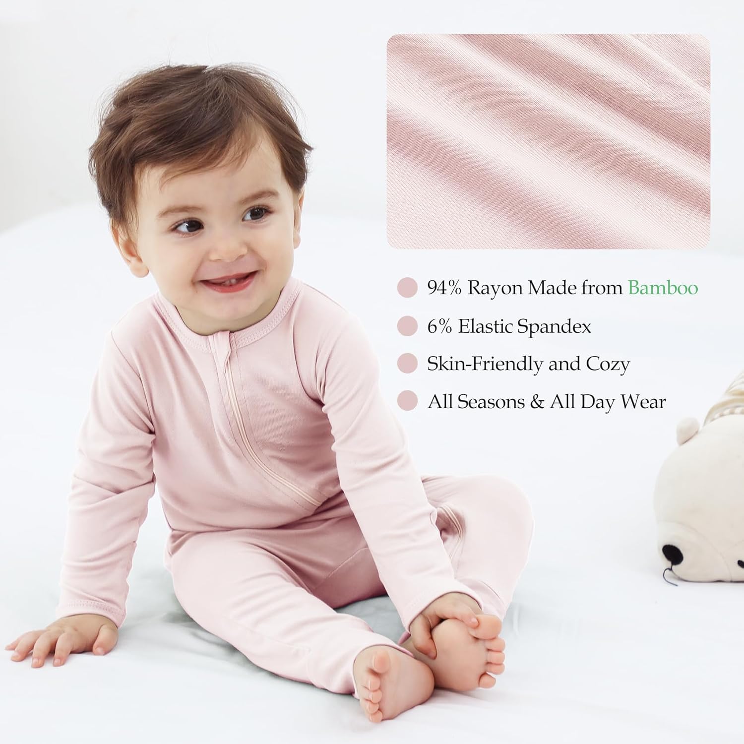 Comfy Cozy Bamboo Pajamas for Baby