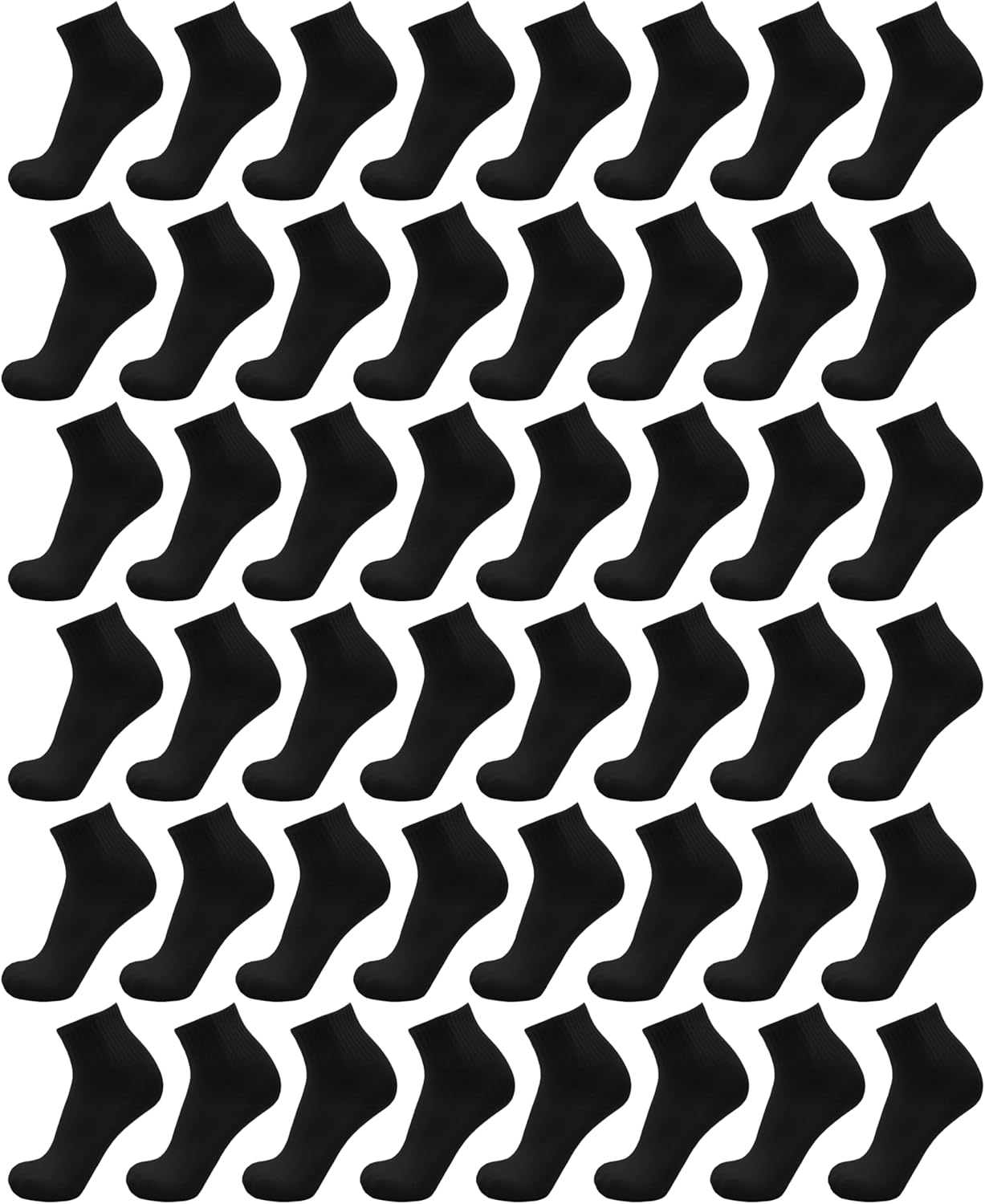 Winterlace Casual Athletic Ankle Socks 48-Pair Pack