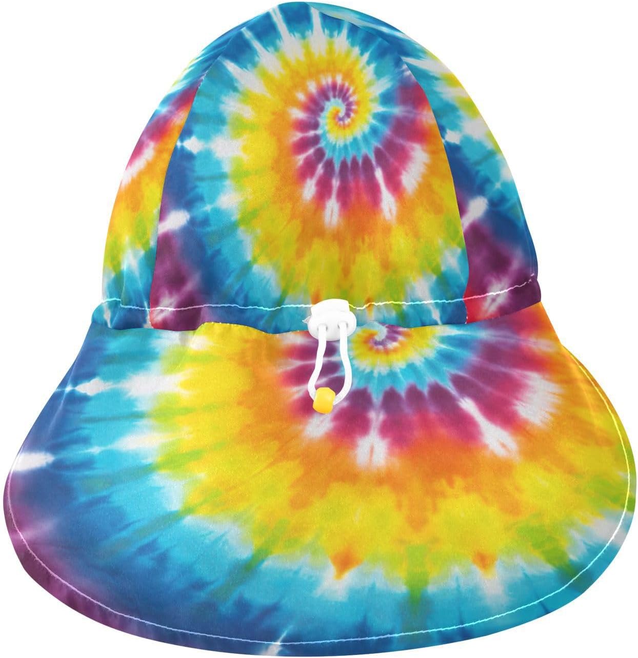 Emelivor Multicoloured Spiral Tie Dye Sun Hat for Kids