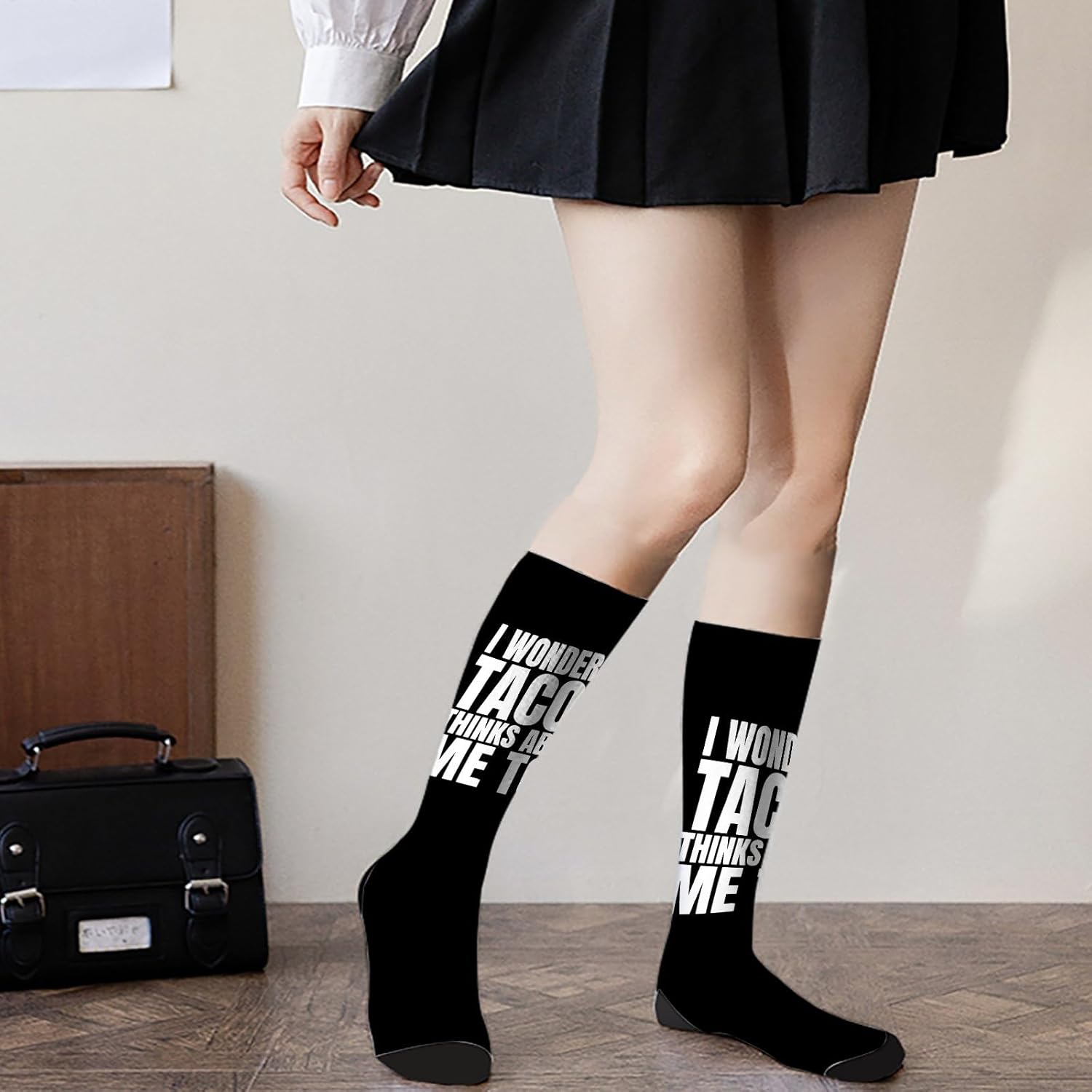 Tacos Think About Me Socks