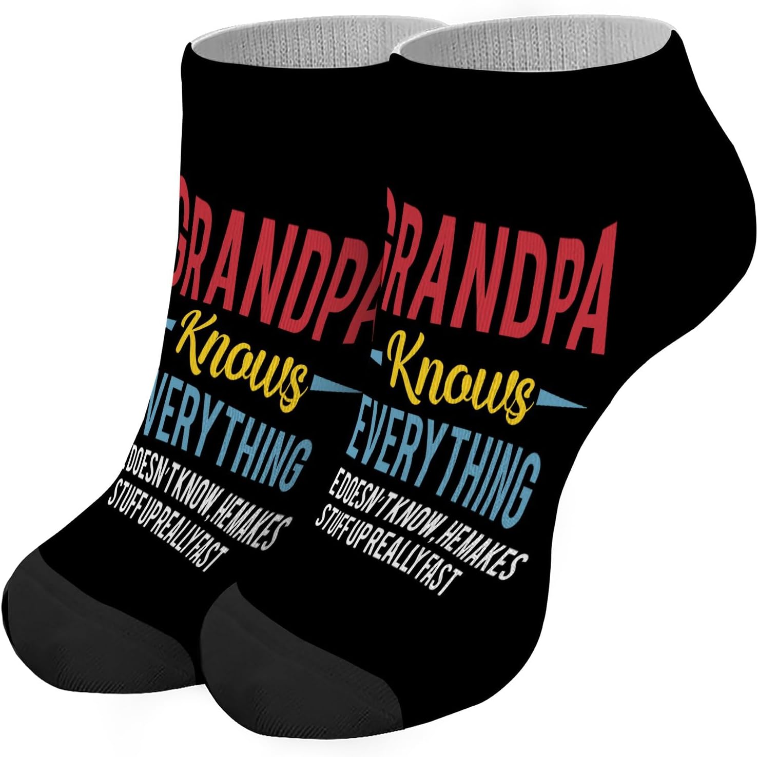 Ankle Socks For Drawing Lots Grandpa Knows Everything