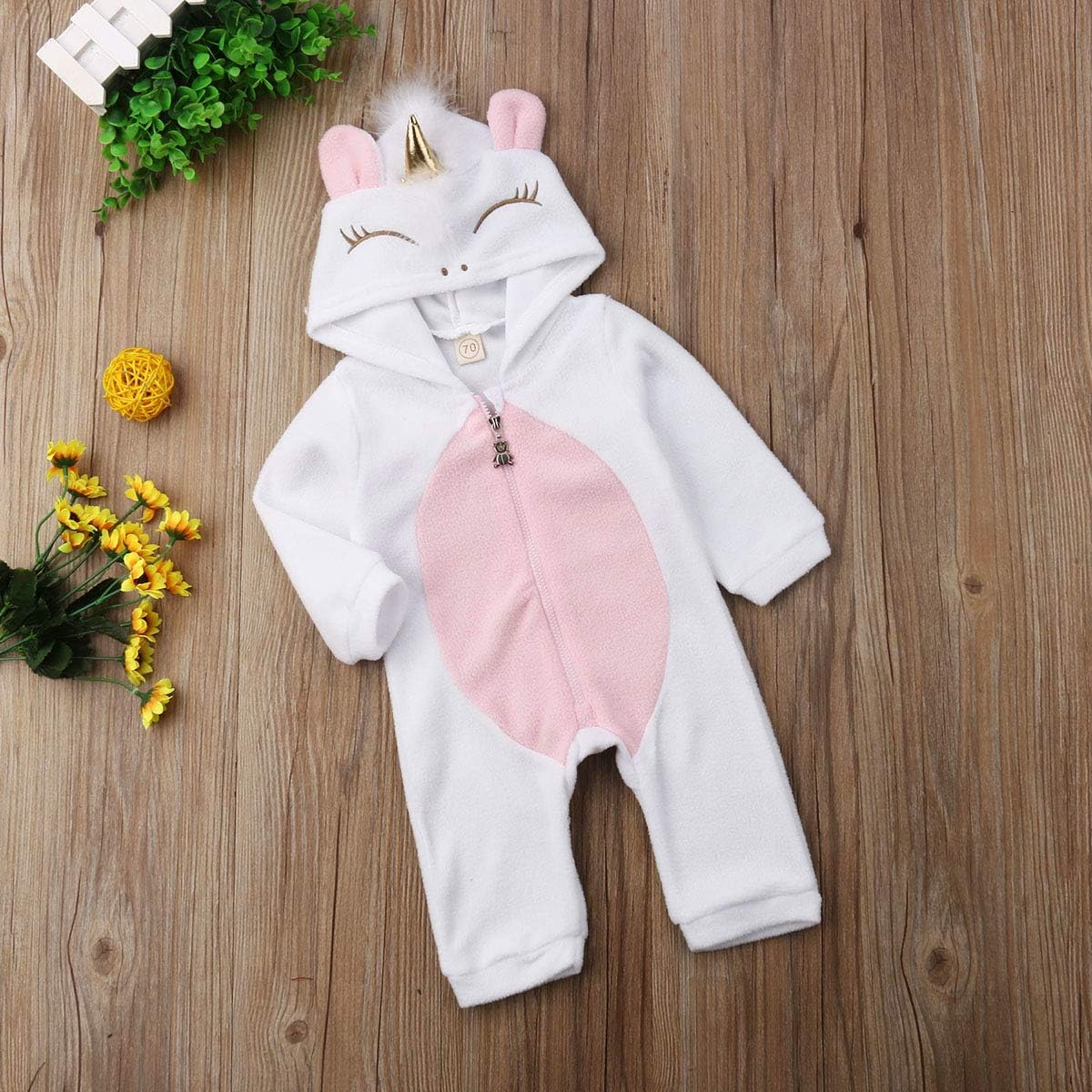 Perfect for newborns Quilted Rompers Warm Trendy Sleepwear