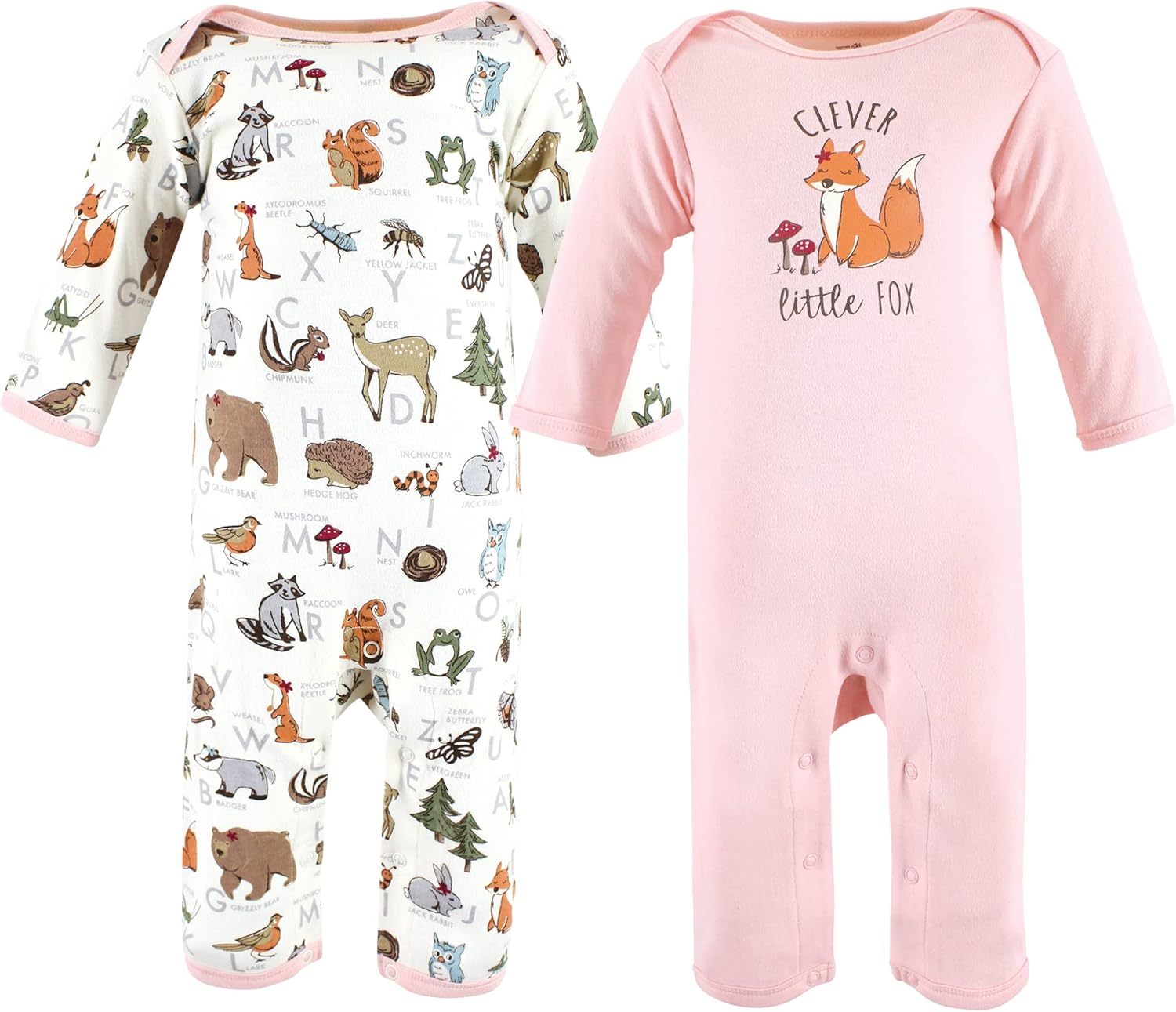 Touched by Nature Baby Girls Organic Cotton Coveralls