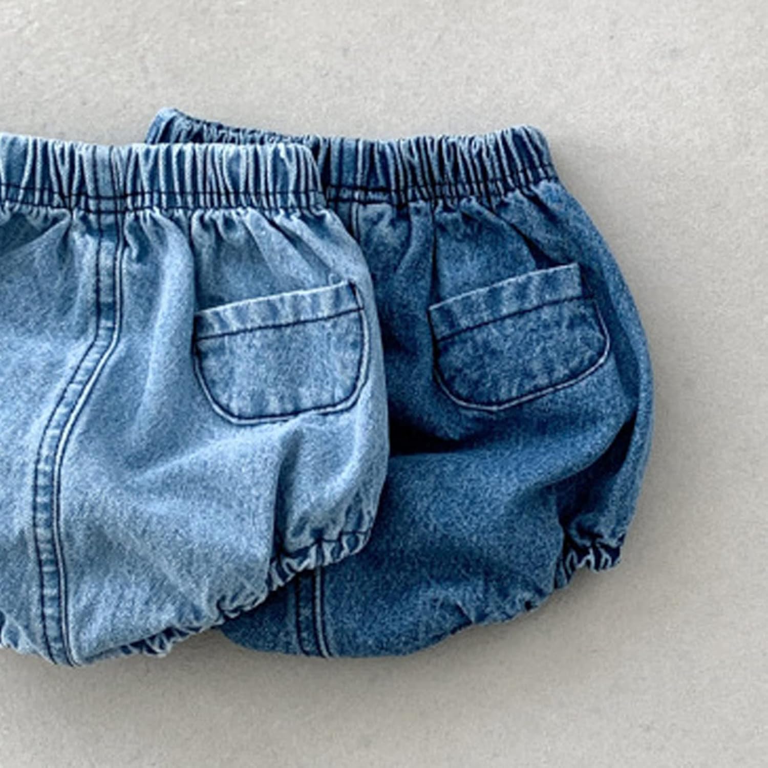 EISHOW Baby Denim Bloomers 2pcs Shorts Set for 0-3 Years