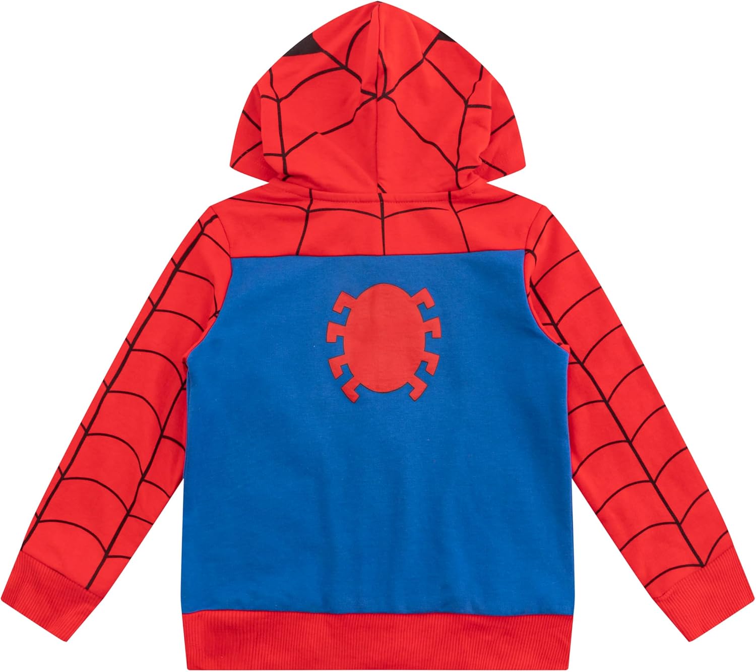 Marvel Spider-Man Boys Zip-Up Fleece Hoodie for Toddlers Cool Action