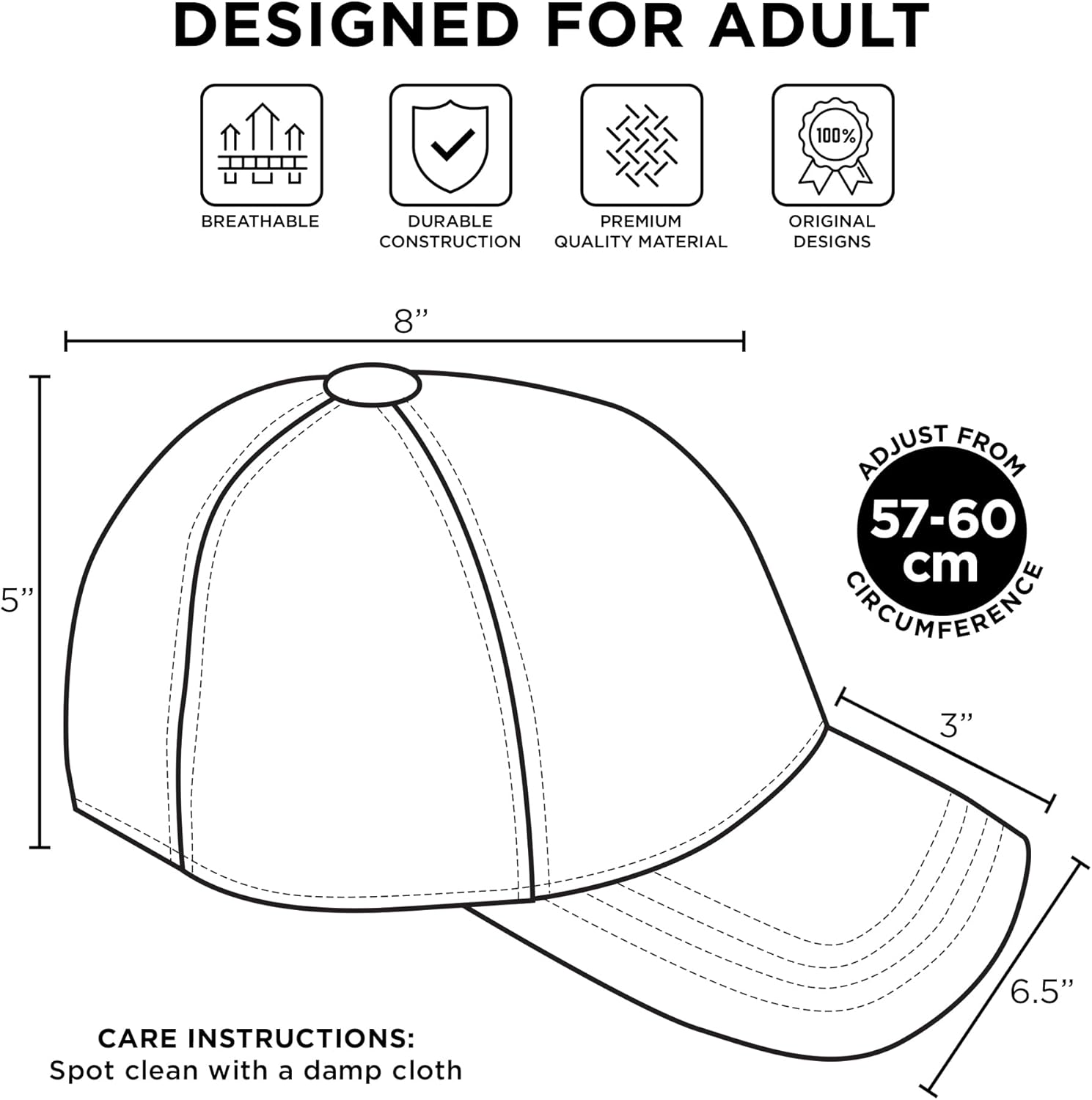 Adjustable Mickey Mouse Dad Baseball Cap