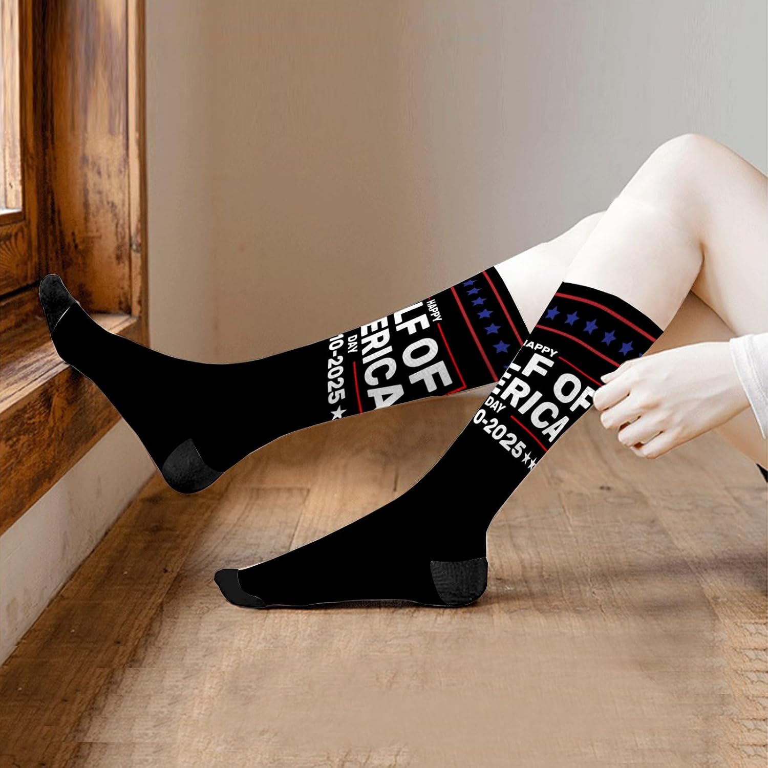 Happy Gulf Day Mens Discover Unique Dress Socks