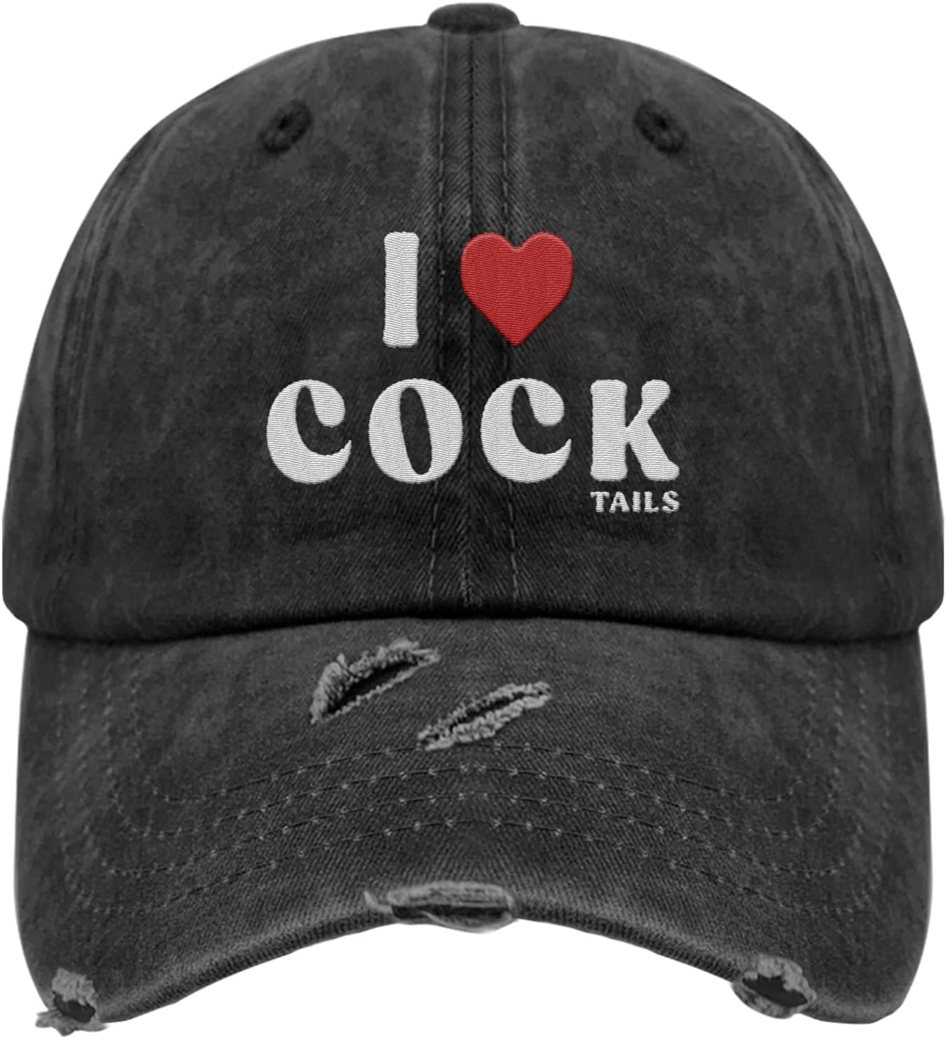 I Love Cocktails Funny Cowboy Link Hat for Men