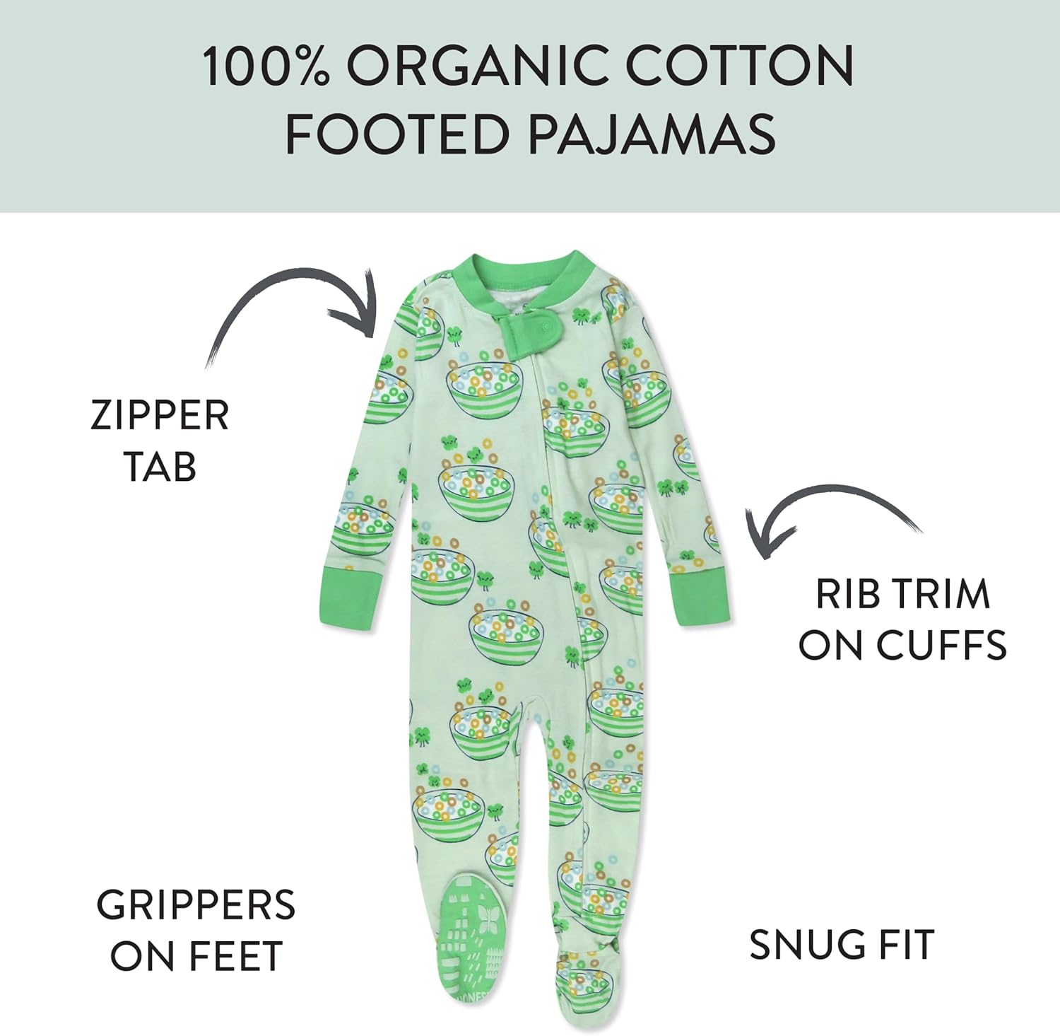 Adorable Baby Pjs - Soft 100 Organic Cotton