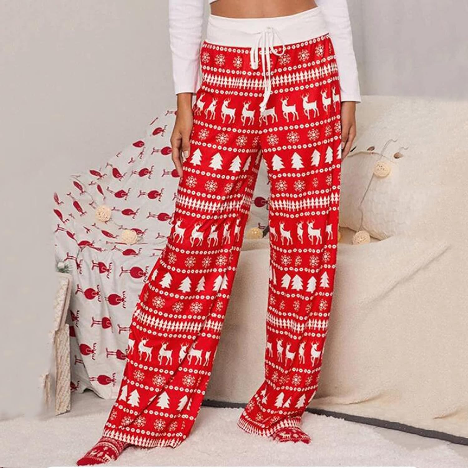 ZYXTIM Christmas Reindeer Pajama Pants