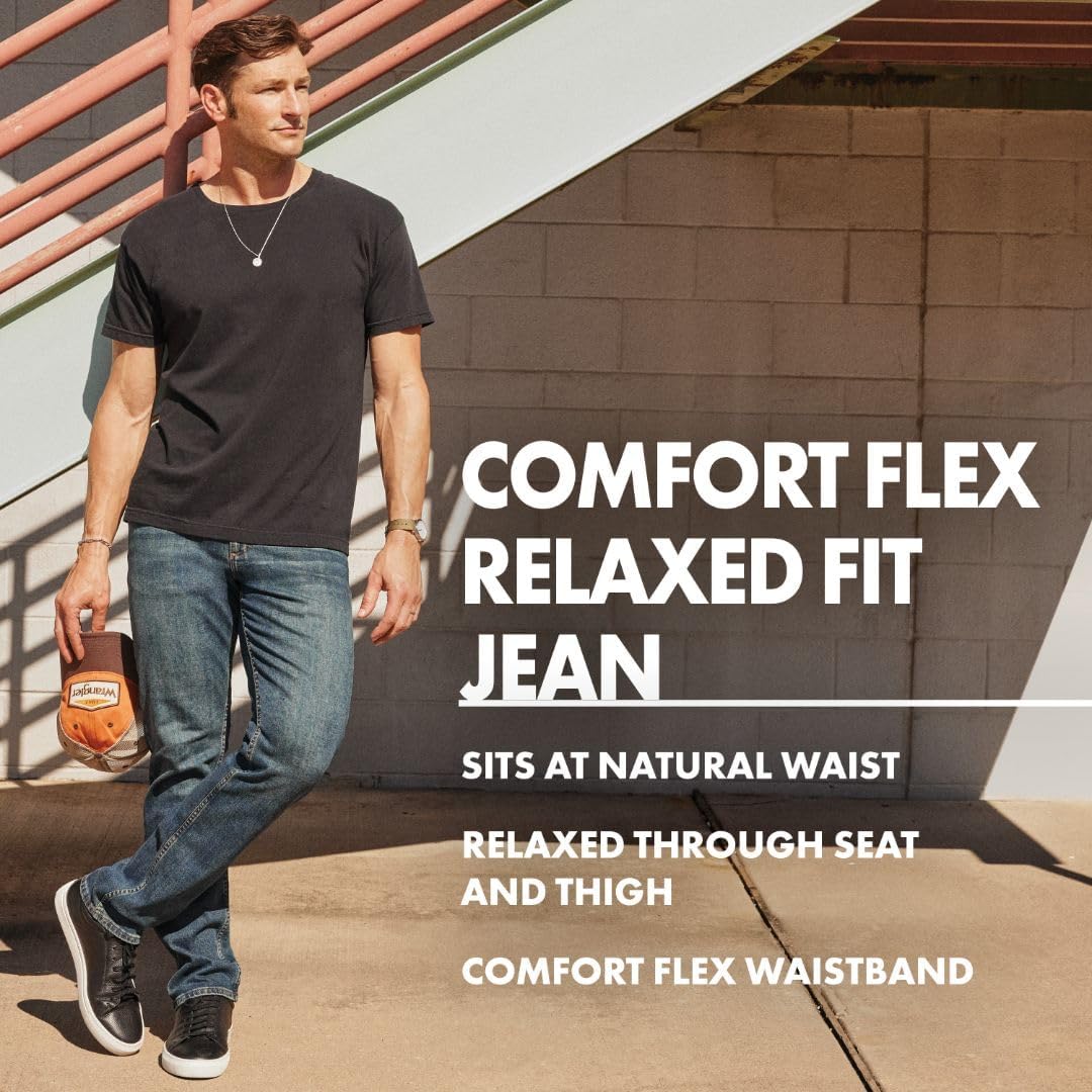Mens Comfort Fit Waist Jeans