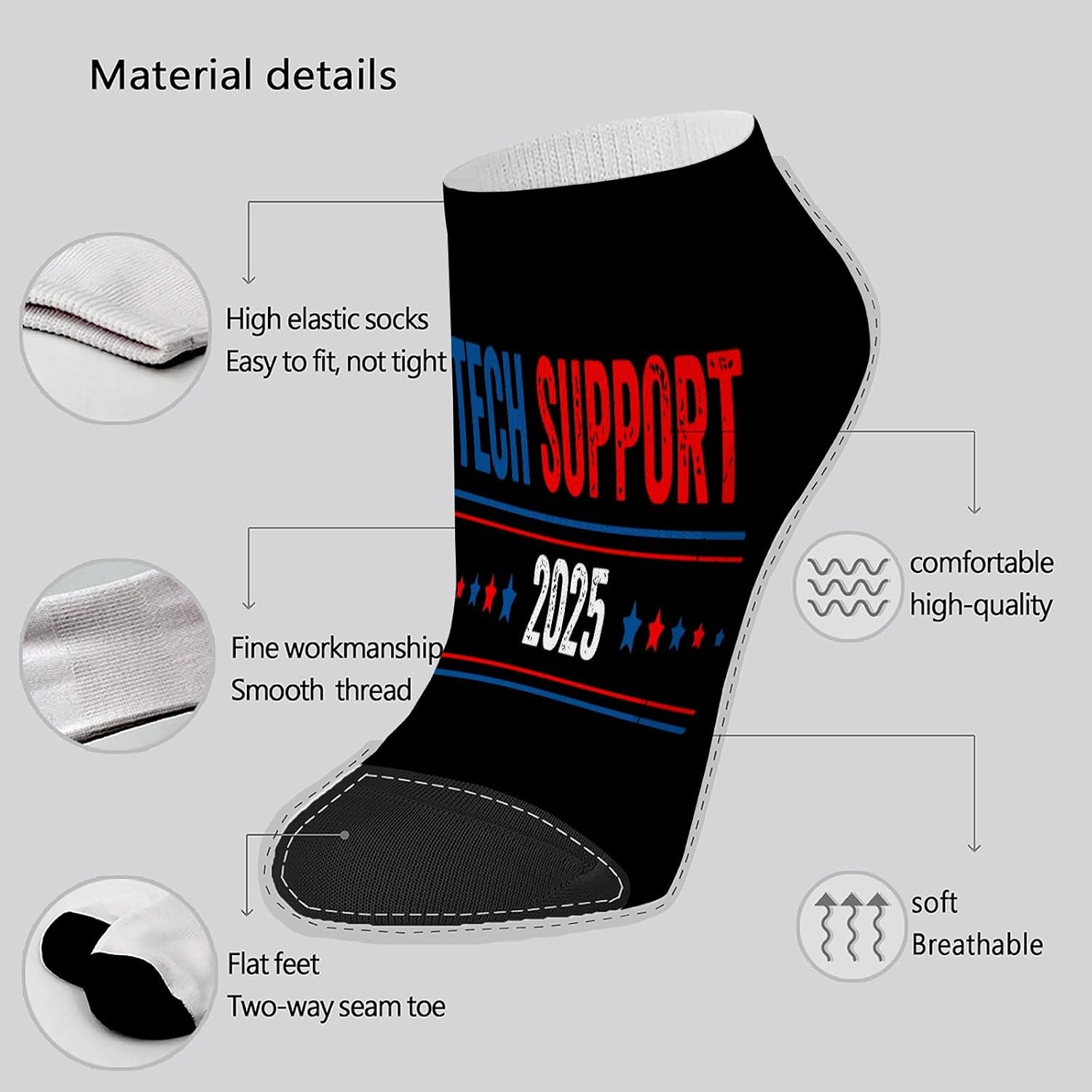 No-Show Crew Socks for Youth