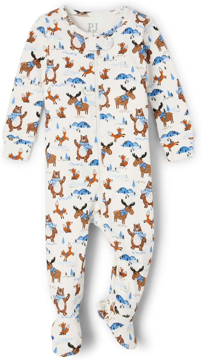 The Childrens Place Baby Zip Front Pajama