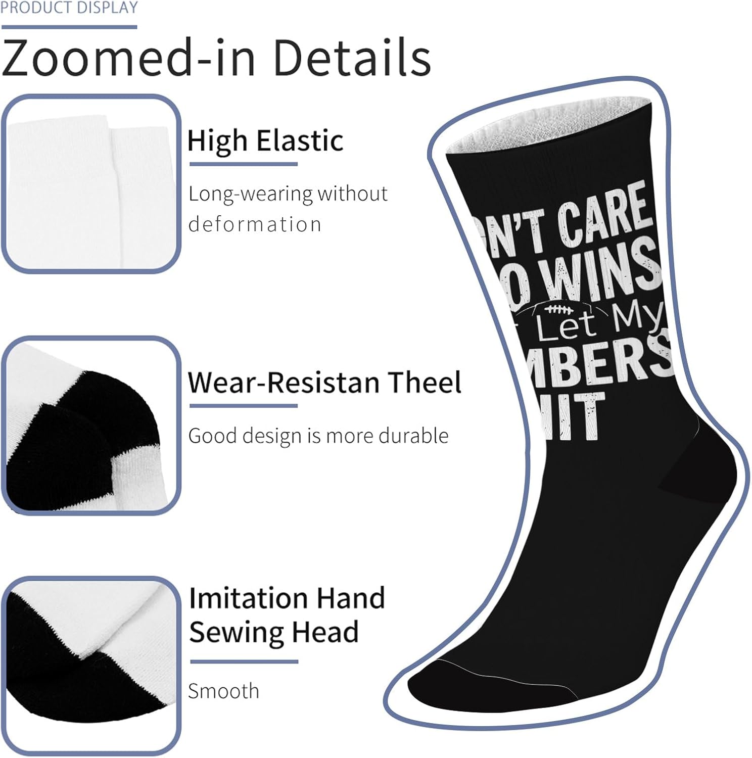 Funny Knee High Socks for Boys Girls Unique and DurableStartsAt15